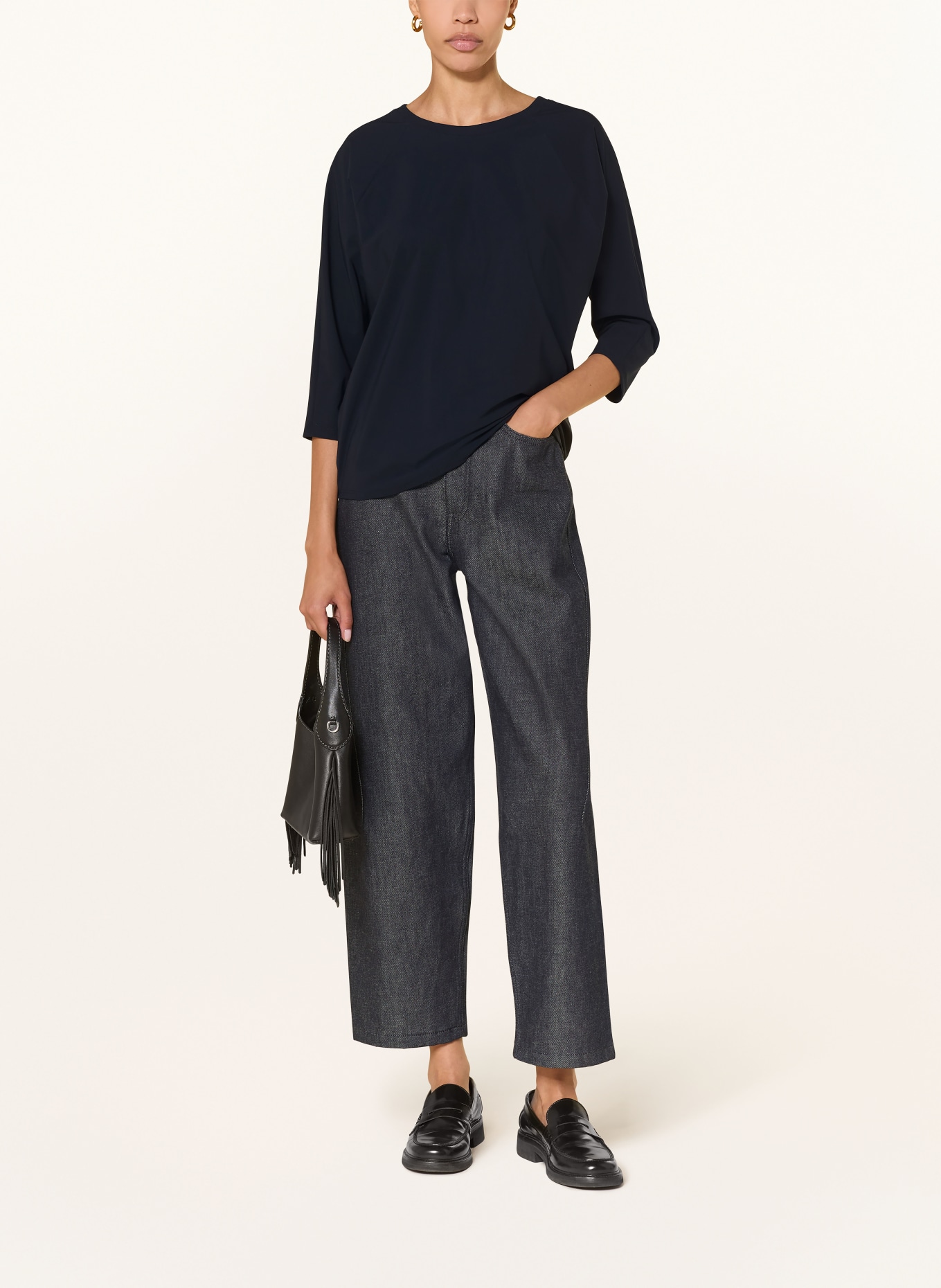 RAFFAELLO ROSSI Shirt GRAZIA mit 3/4-Arm: DUNKELBLAU