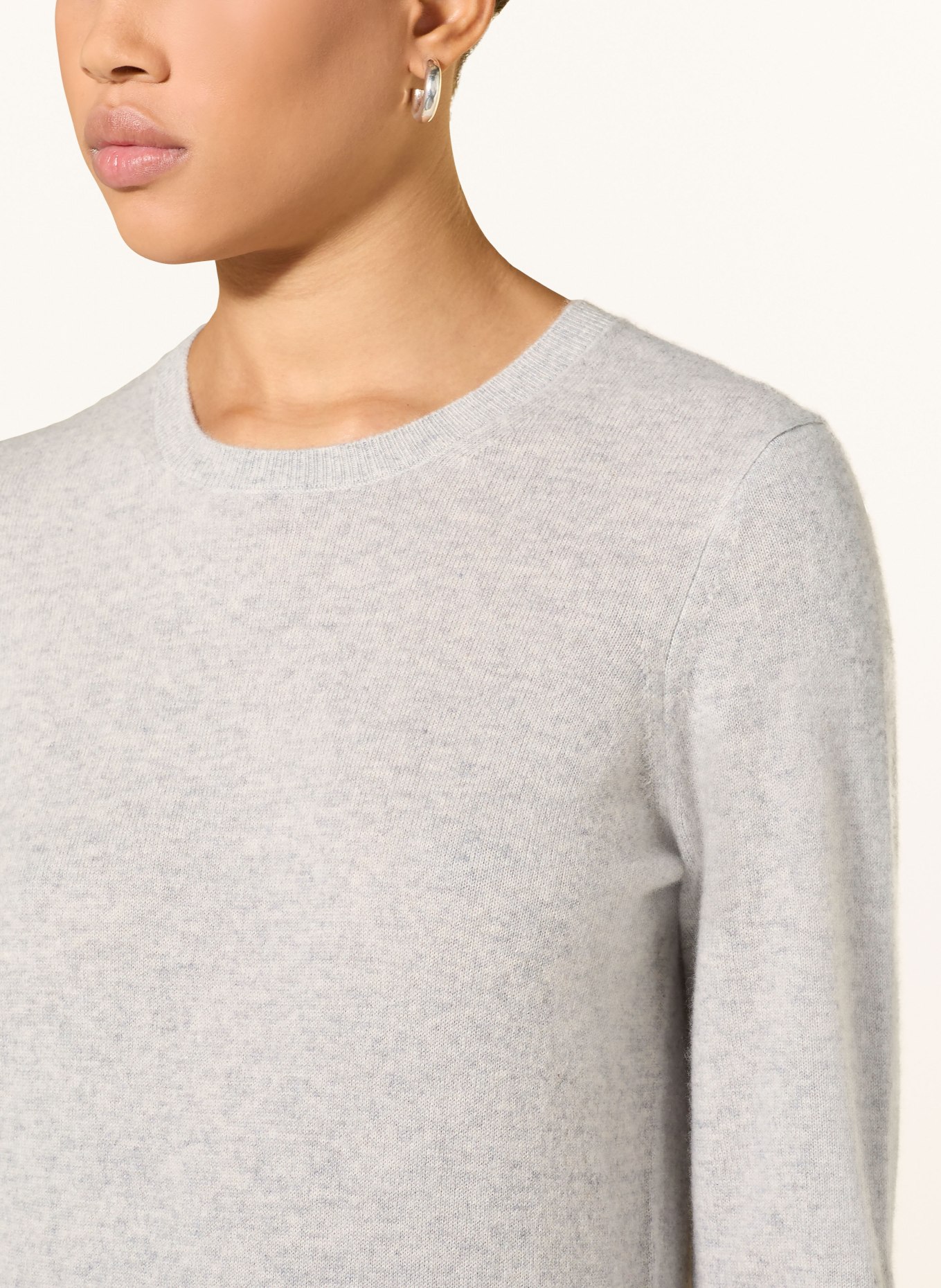 FROM FUTURE Cashmere-Pullover: HELLGRAU