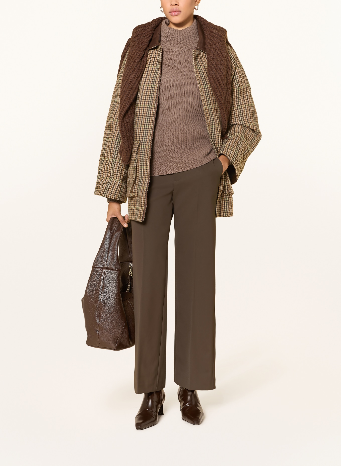 MOS MOSH Marlenehose MMLEYA: DUNKELBRAUN