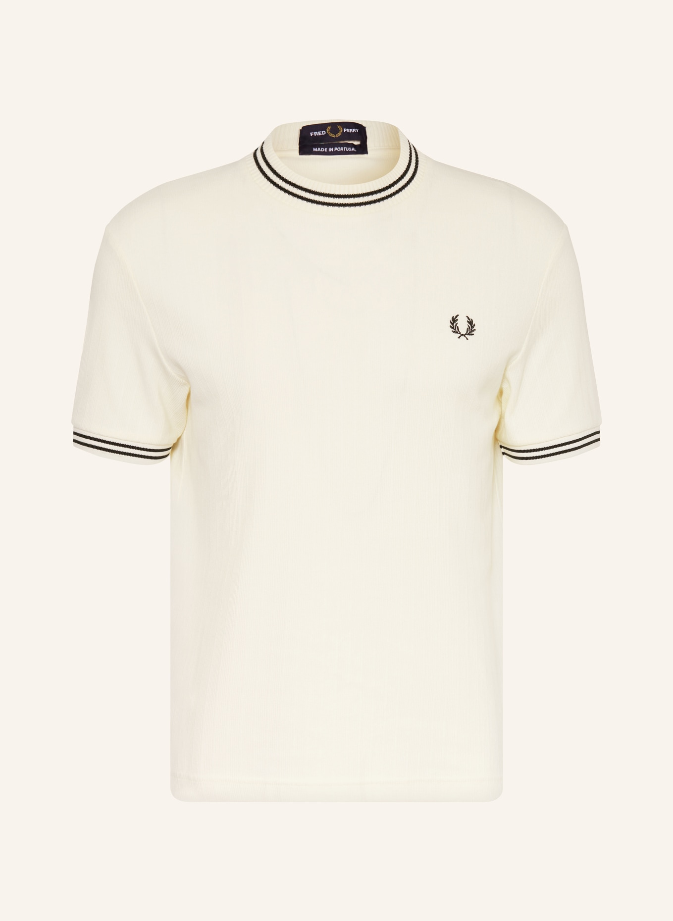 FRED PERRY T-Shirt: ECRU