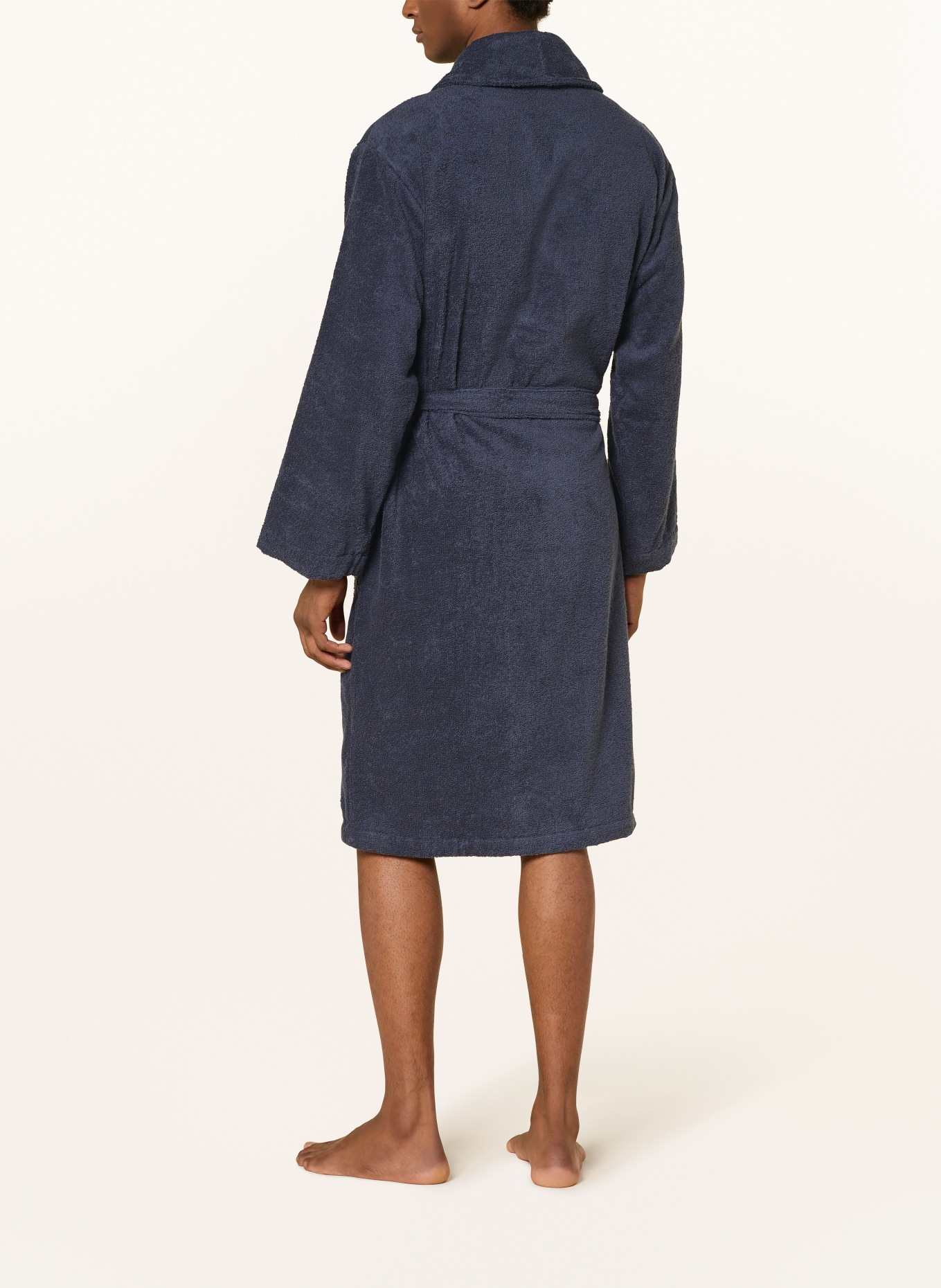 GANT HOME Unisex-Bademantel: DUNKELBLAU