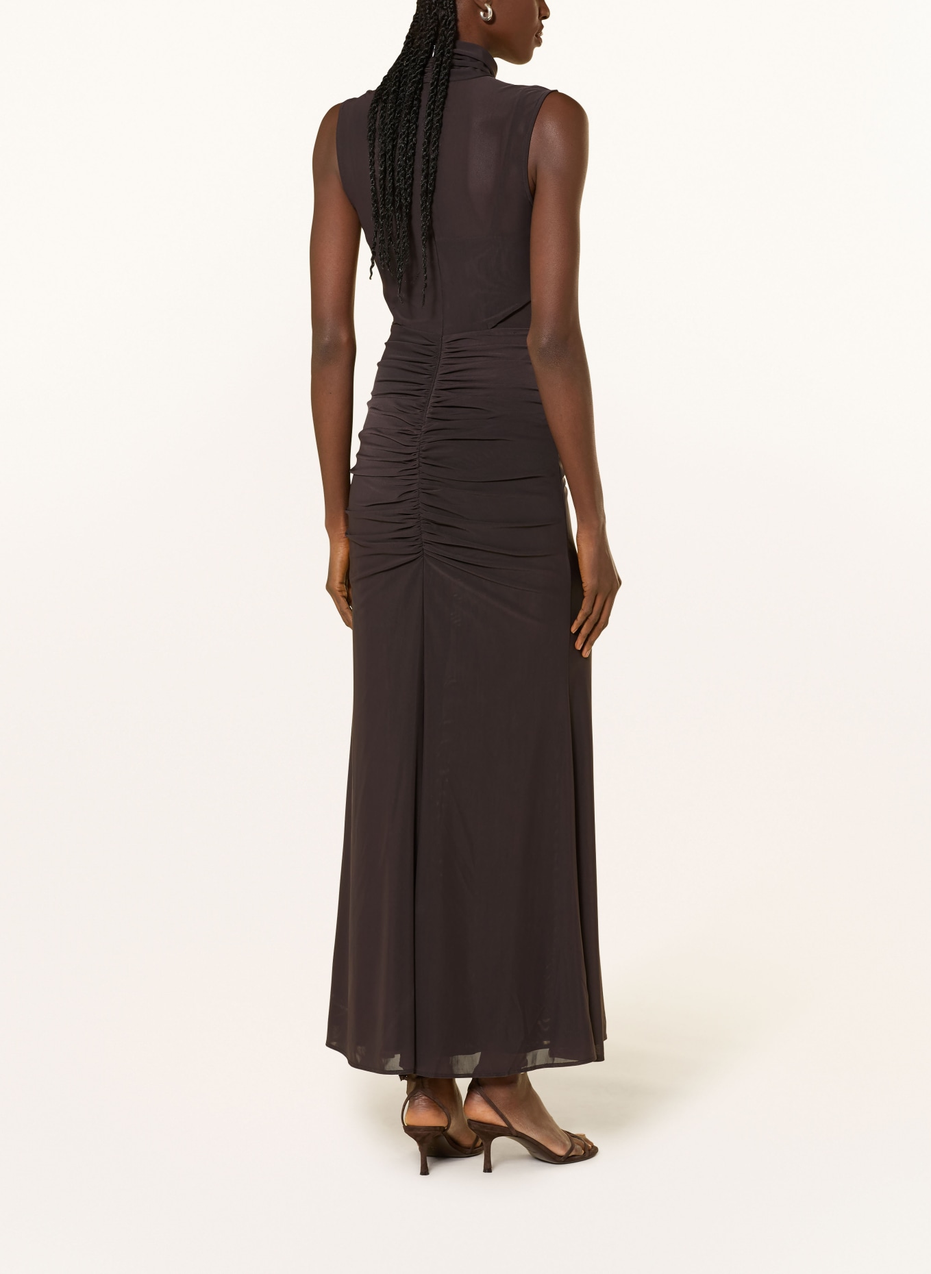 REISS Mesh-Kleid DANIELLA: BRAUN