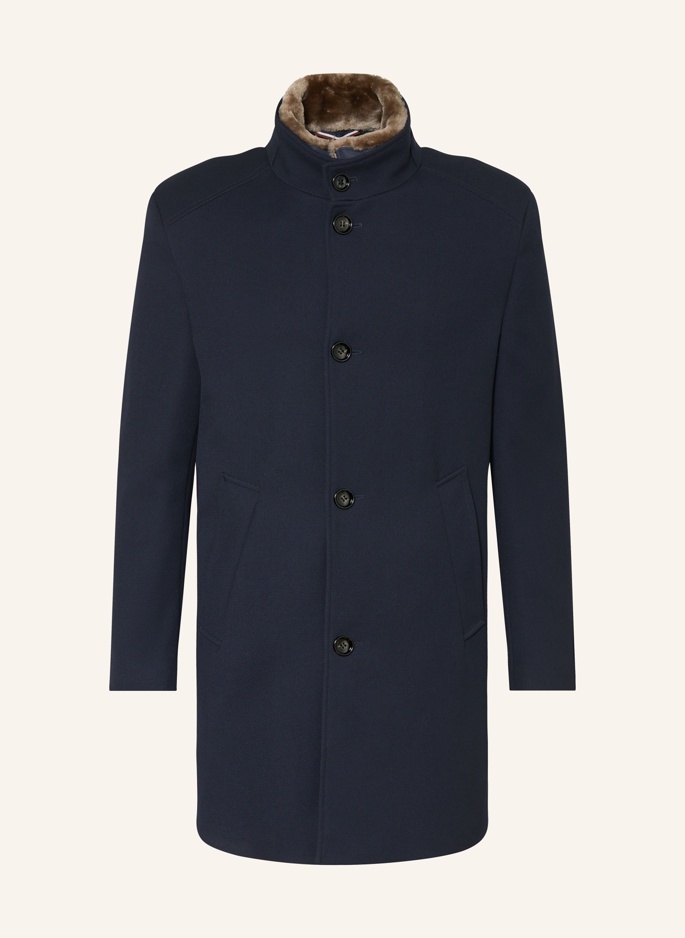 bugatti Mantel mit herausnehmbarer Blende: DUNKELBLAU