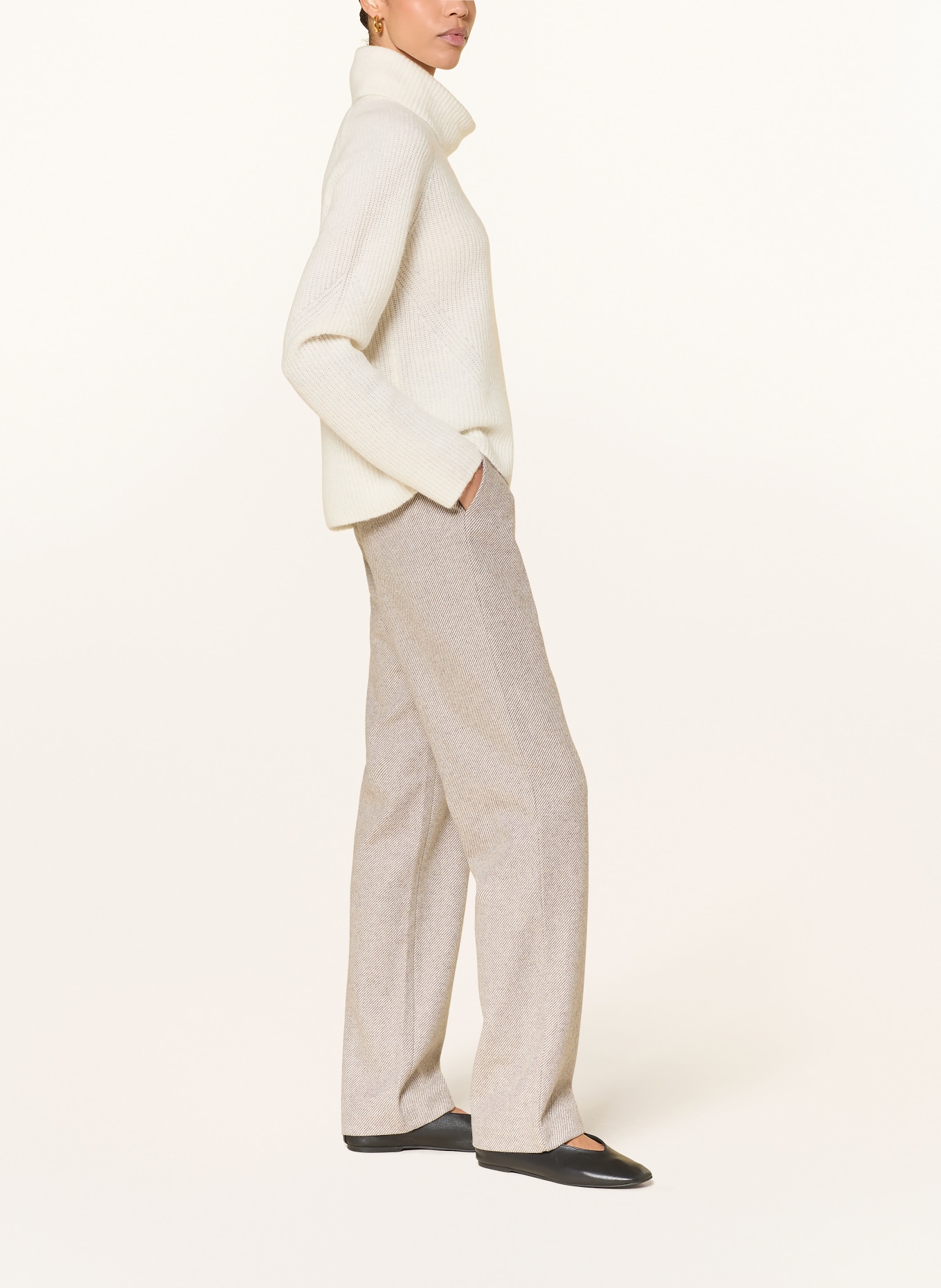 ARMANI EXCHANGE Hose: HELLBRAUN / CREME