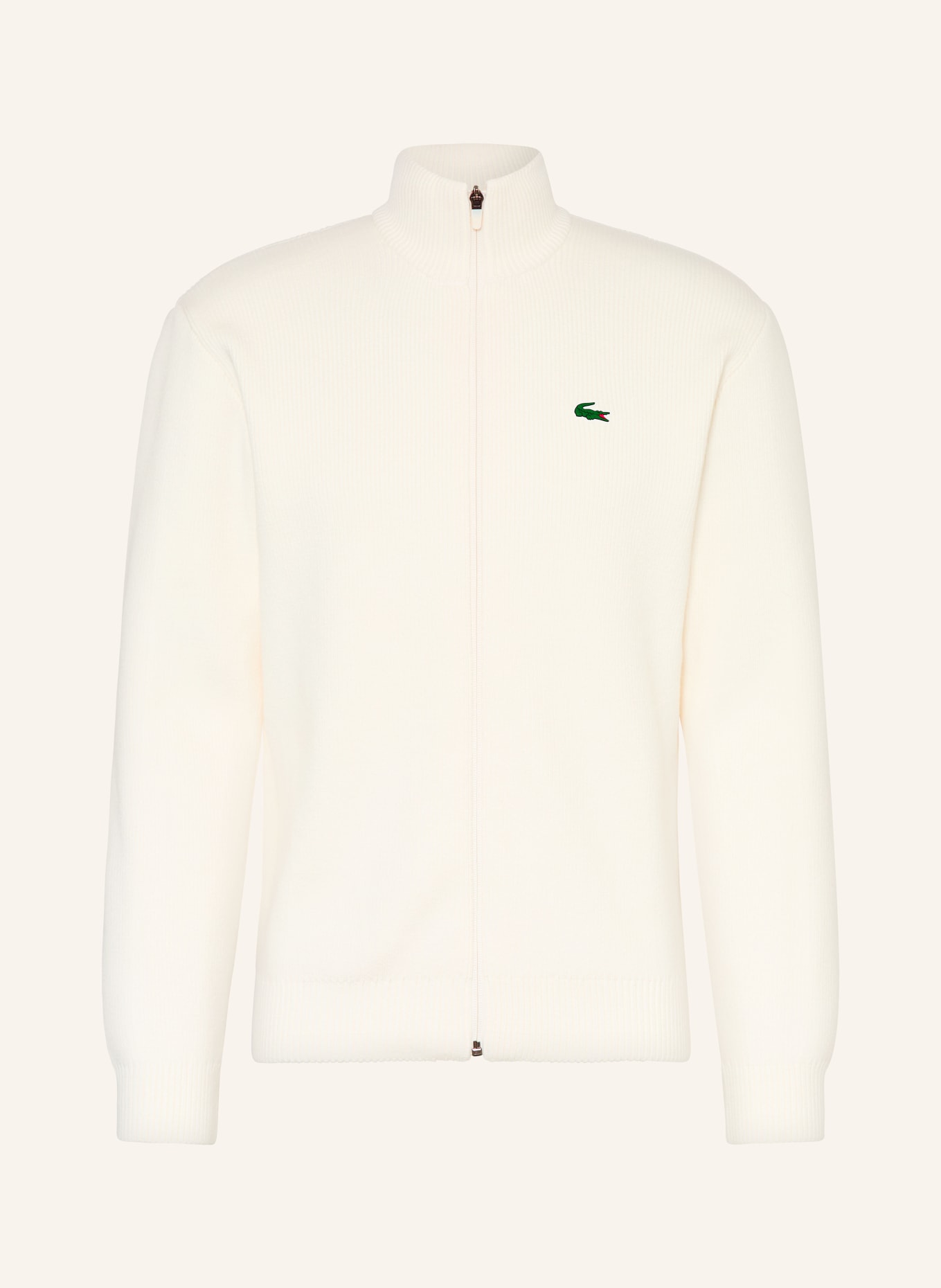 LACOSTE kardigan: KREMOWY