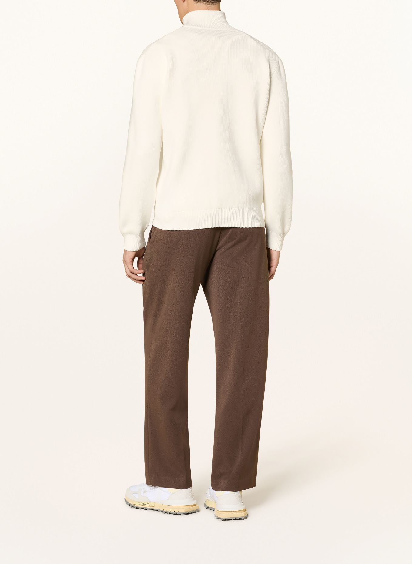 LACOSTE kardigan: KREMOWY