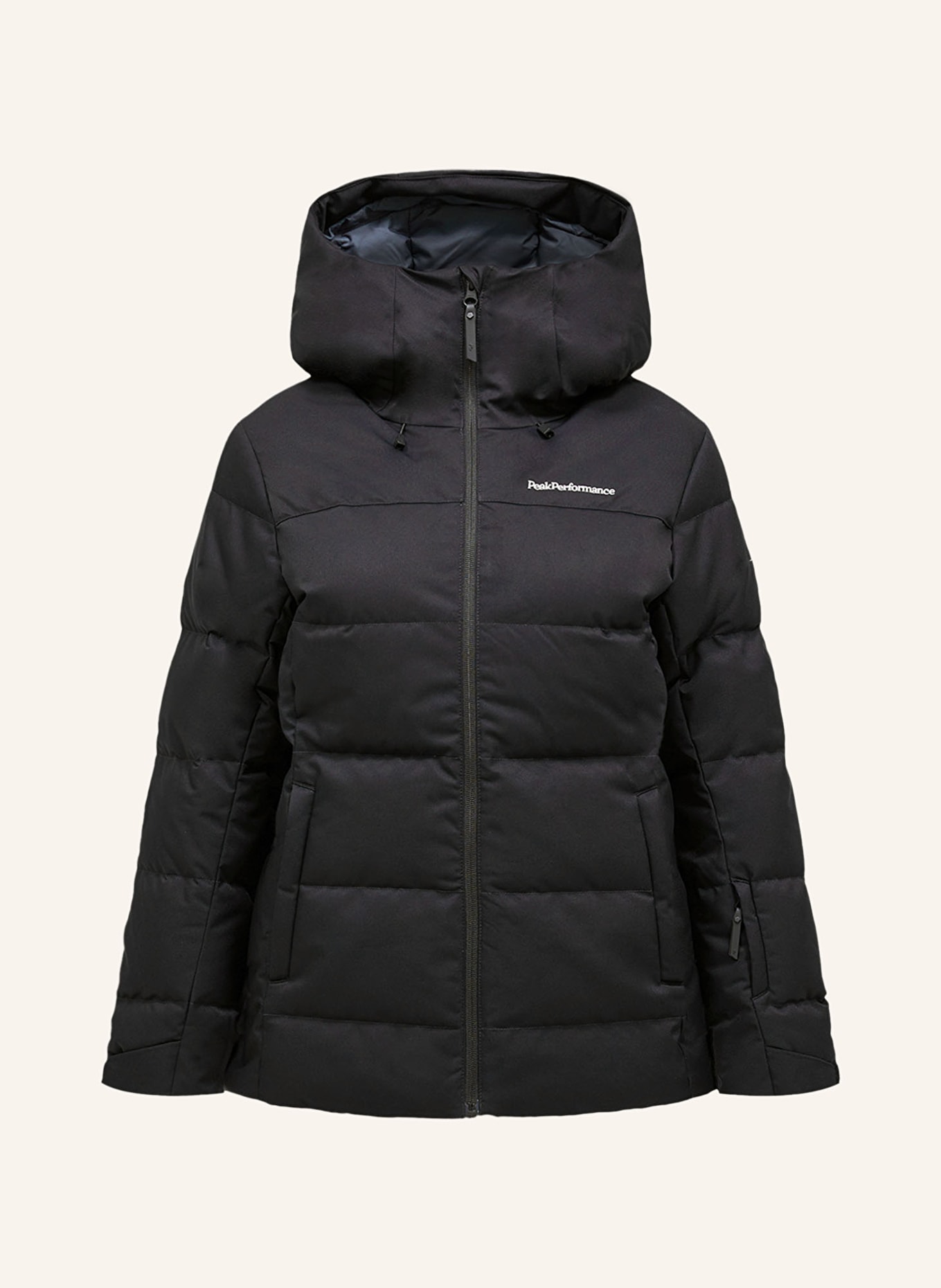 Peak Performance Daunen-Skijacke SHRED: SCHWARZ / BEIGE