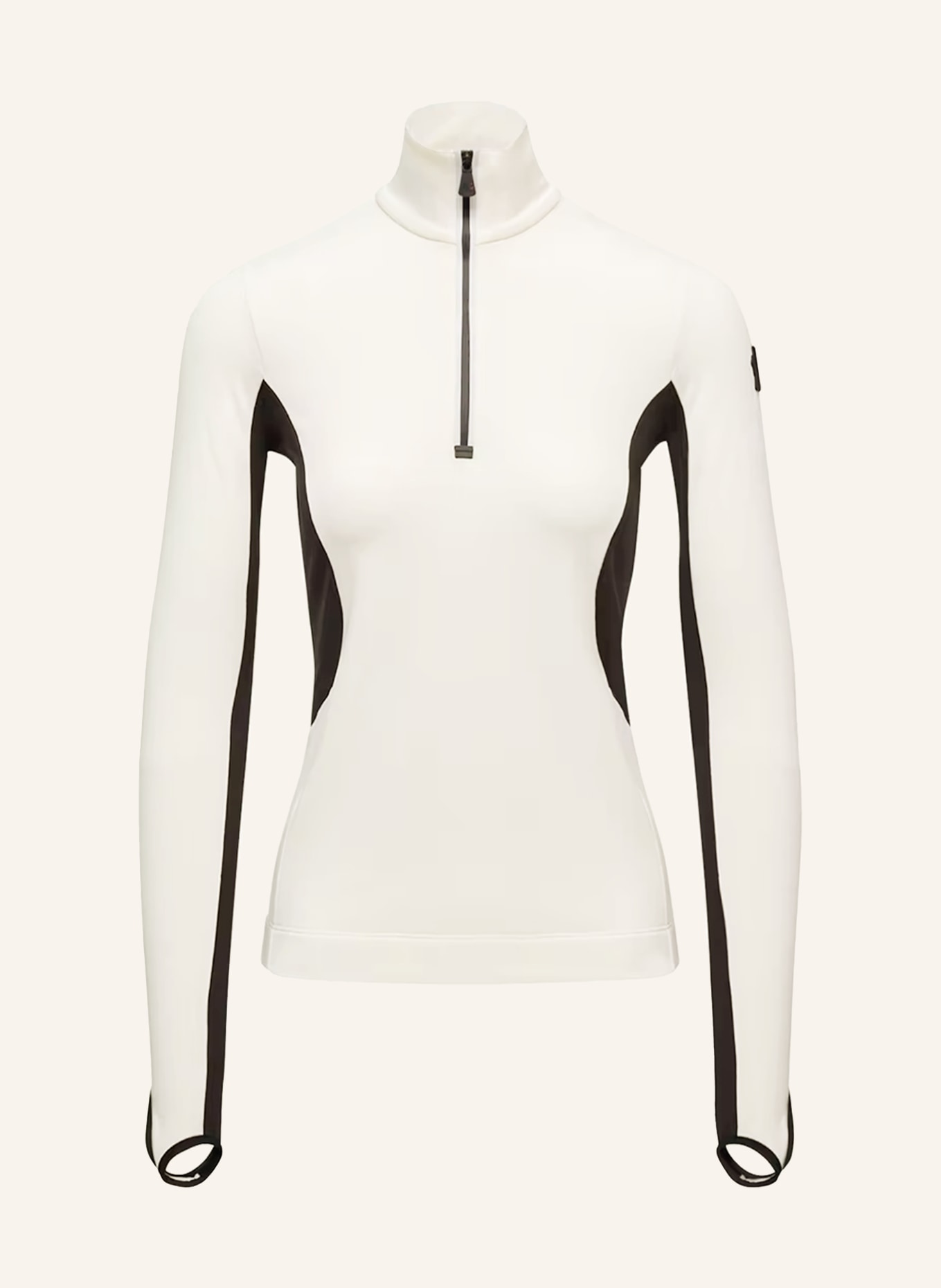 MONCLER GRENOBLE Midlayer: CREME / SCHWARZ
