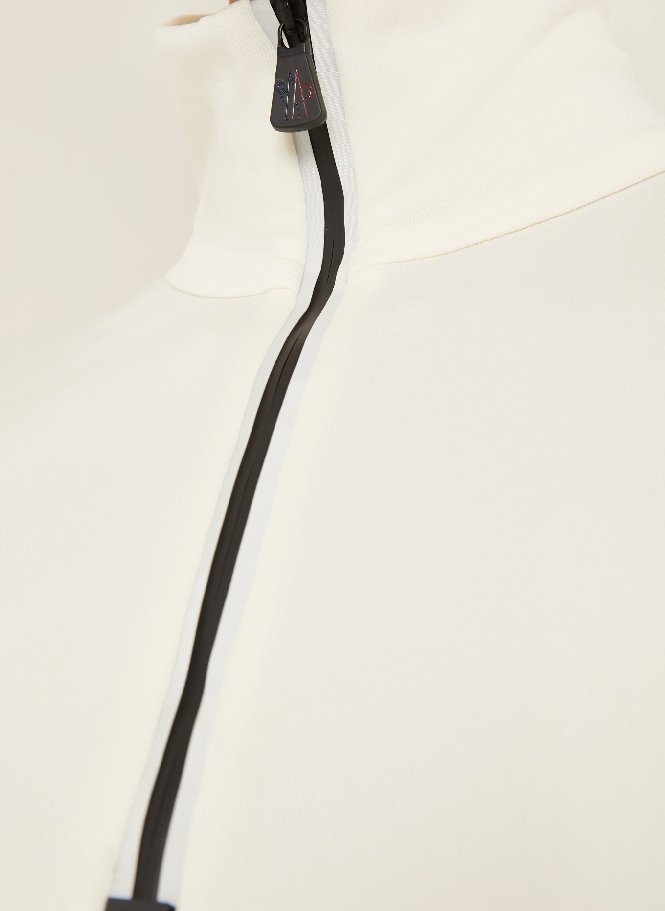 MONCLER GRENOBLE Midlayer: CREME / SCHWARZ