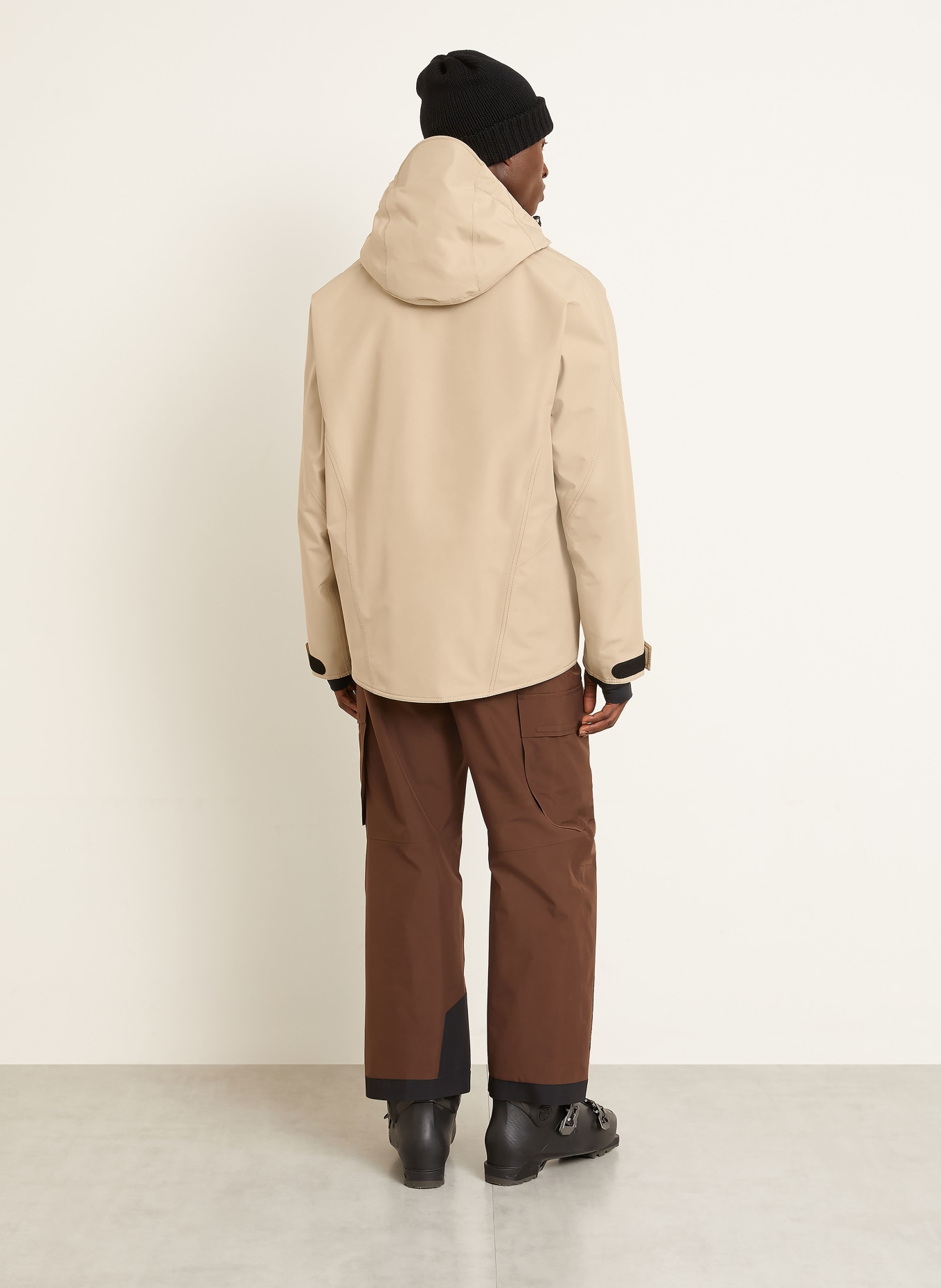 MONCLER GRENOBLE Skijacke LAMBIR GTX: BEIGE / SCHWARZ