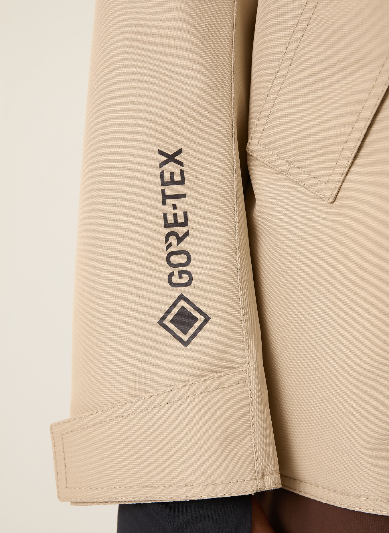 MONCLER GRENOBLE Skijacke LAMBIR GTX: BEIGE / SCHWARZ