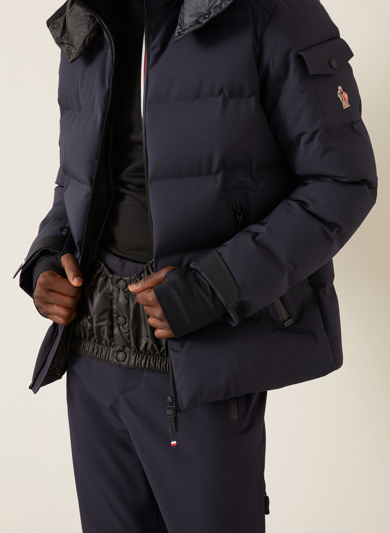 MONCLER GRENOBLE Daunen-Skijacke MONTGETECH: DUNKELBLAU