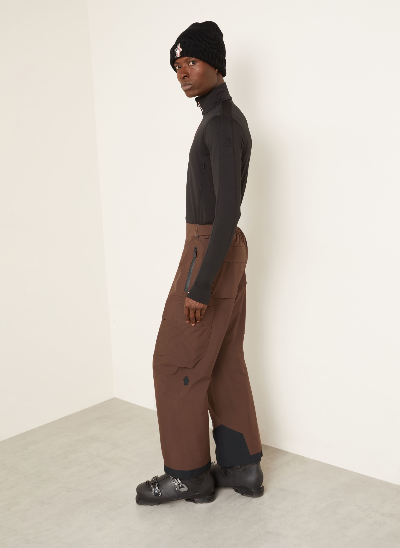 MONCLER GRENOBLE Skihose GTX: DUNKELBRAUN