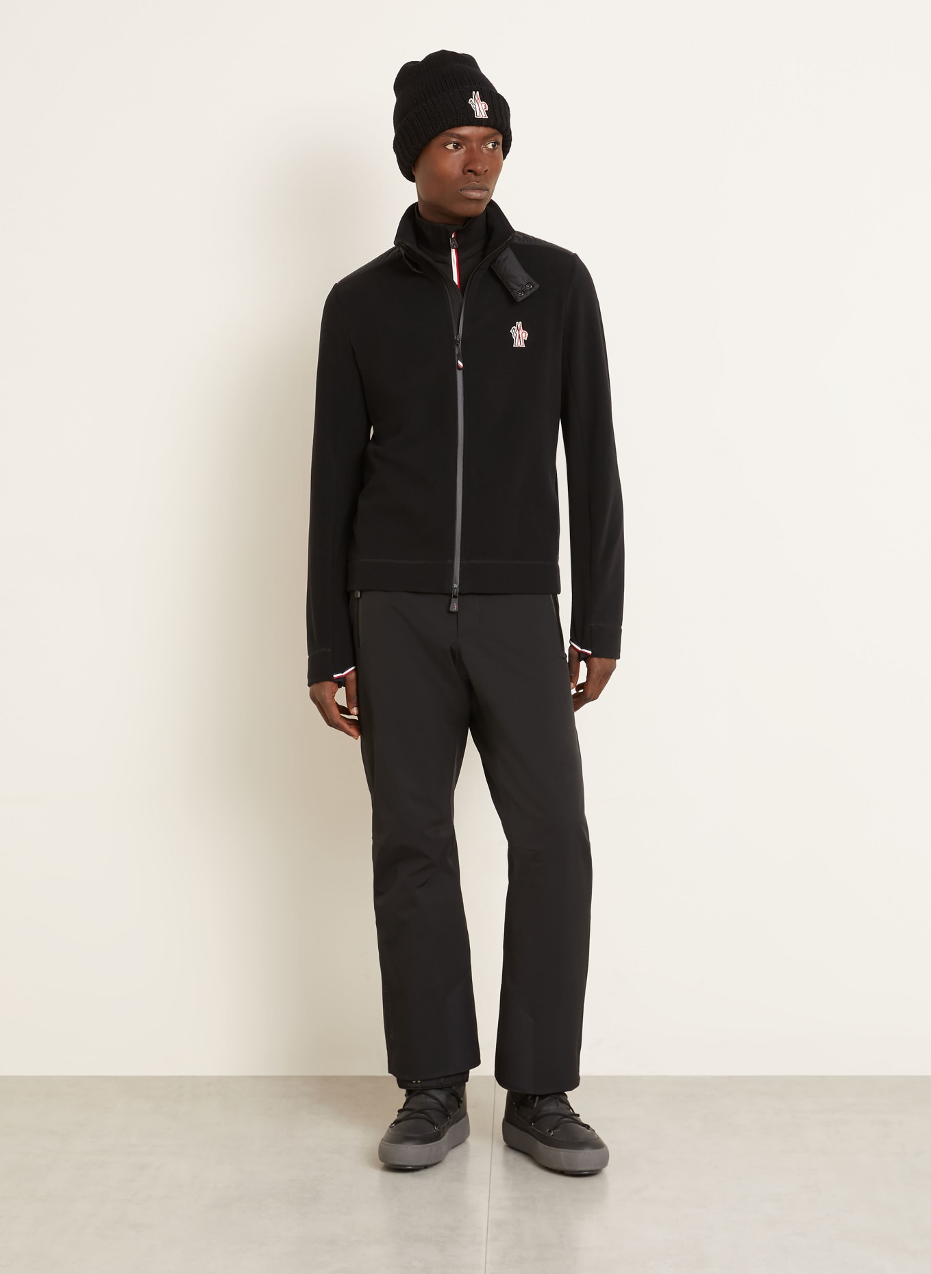 MONCLER GRENOBLE Fleecejacke: SCHWARZ