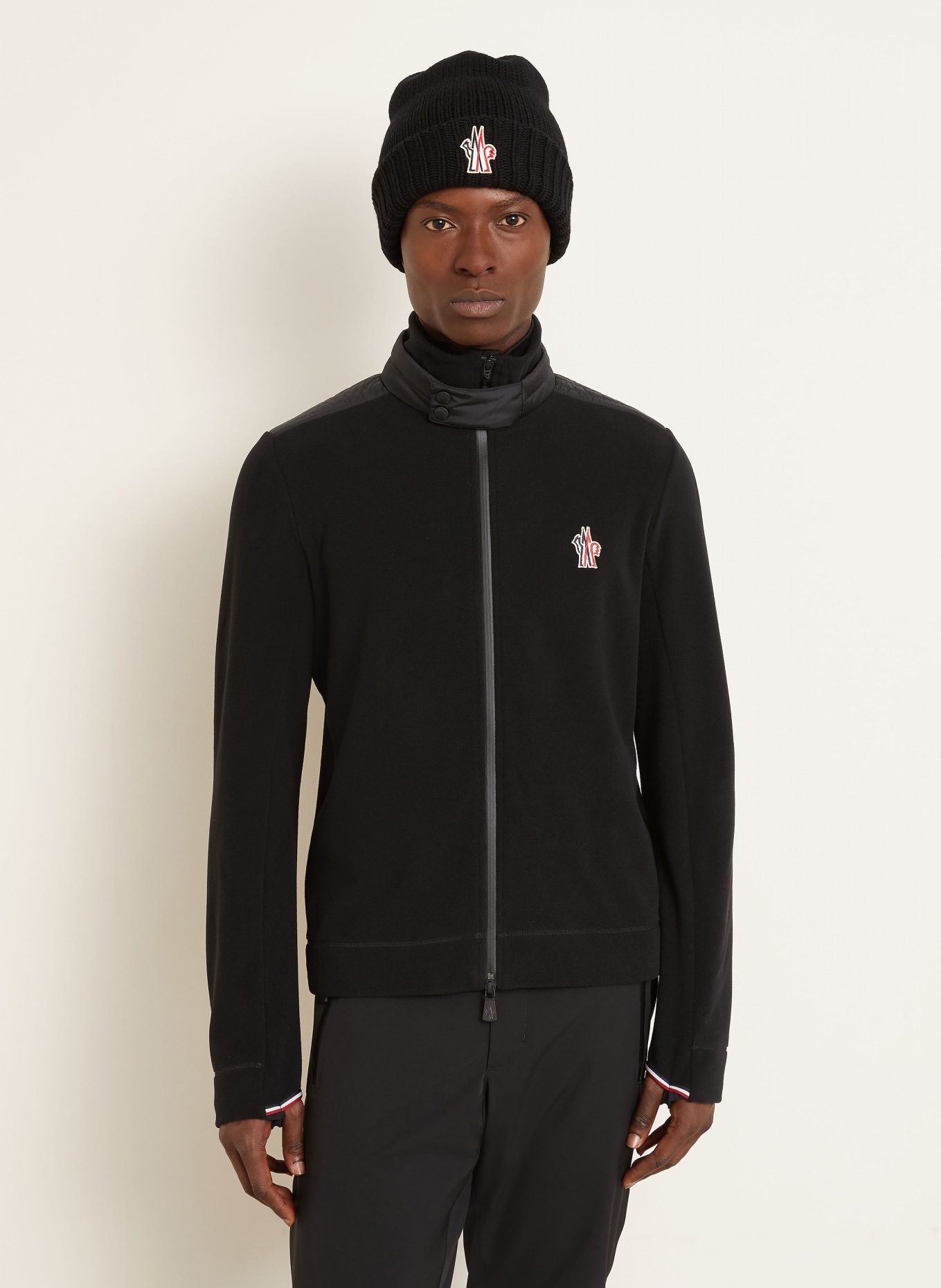 MONCLER GRENOBLE Fleecejacke: SCHWARZ
