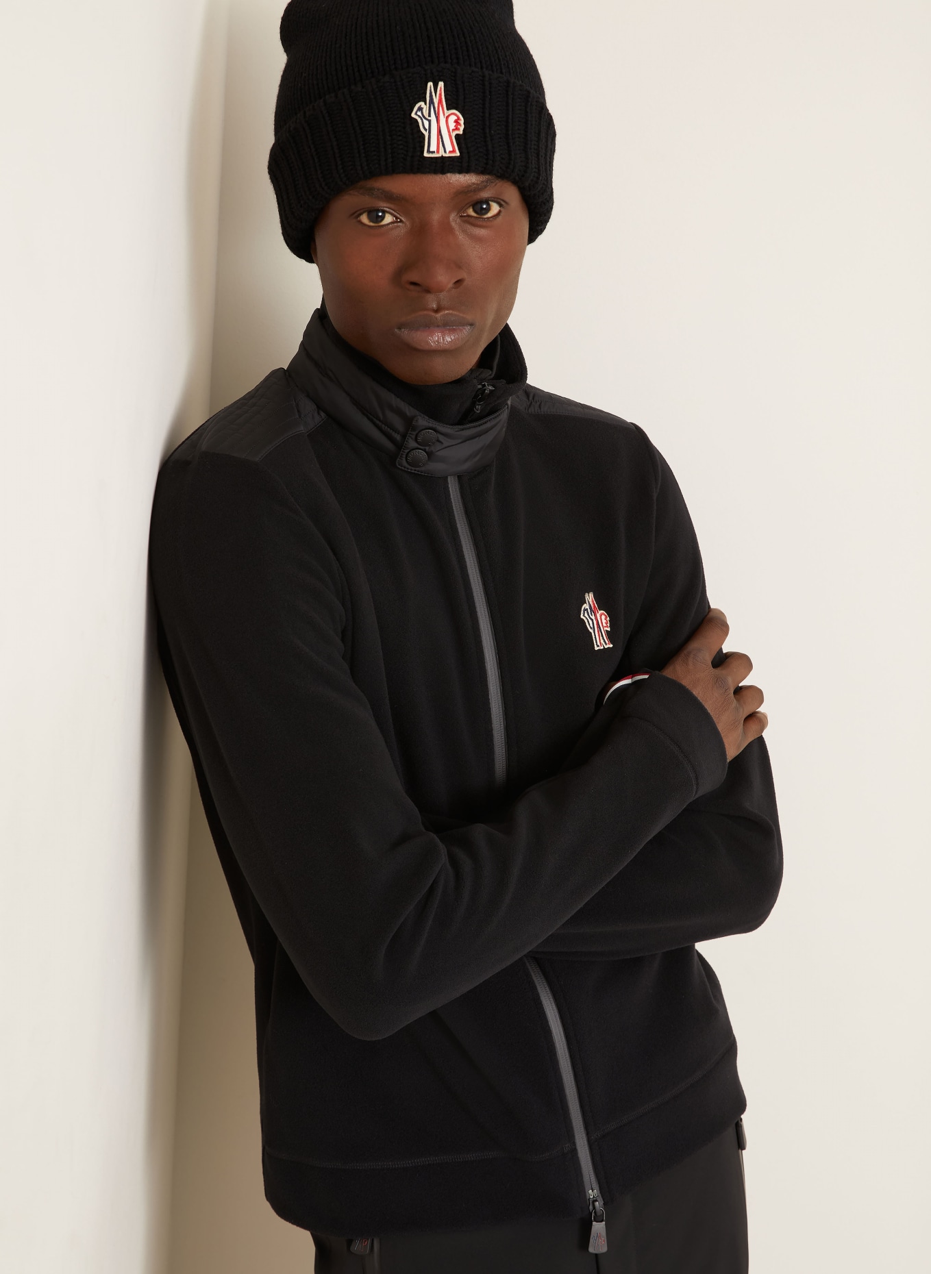 MONCLER GRENOBLE Fleecejacke: SCHWARZ