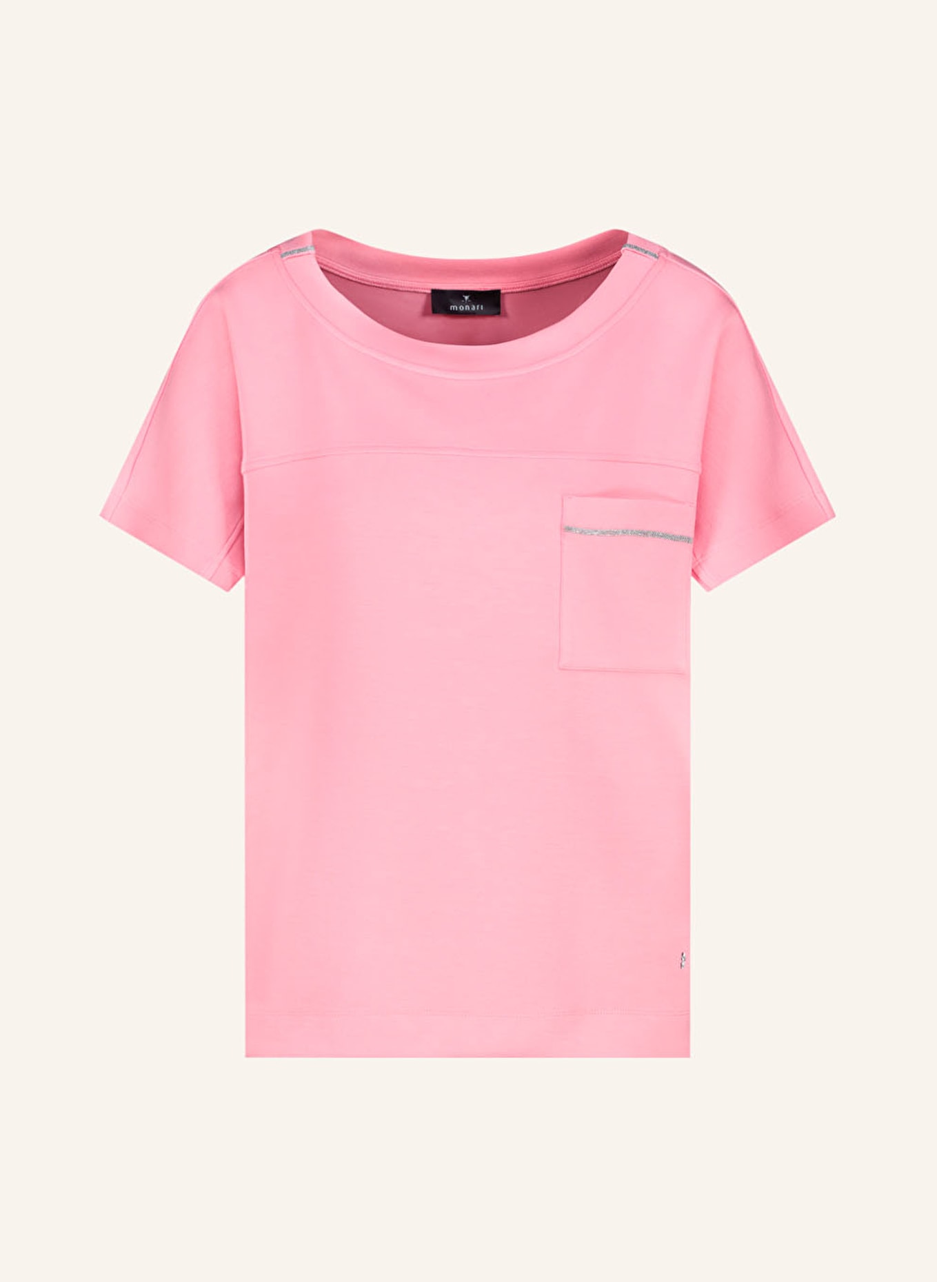 monari T-Shirt mit Schmucksteinen: PINK