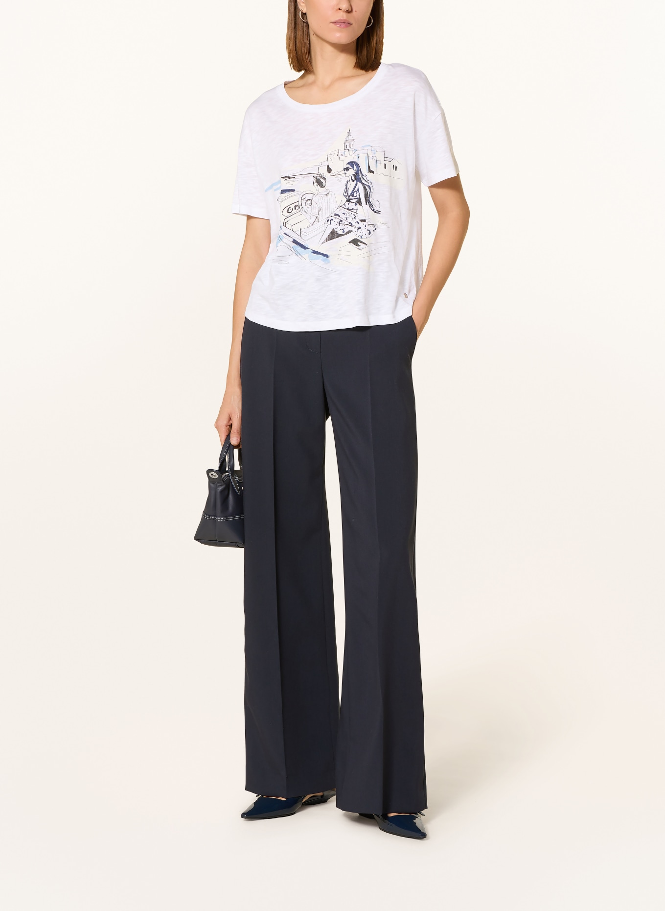 monari T-Shirt: WEISS / HELLBLAU / DUNKELBLAU