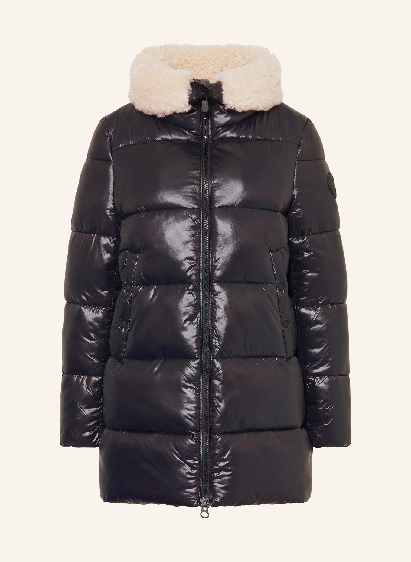 SAVE THE DUCK Steppjacke BONITA: SCHWARZ / CREME