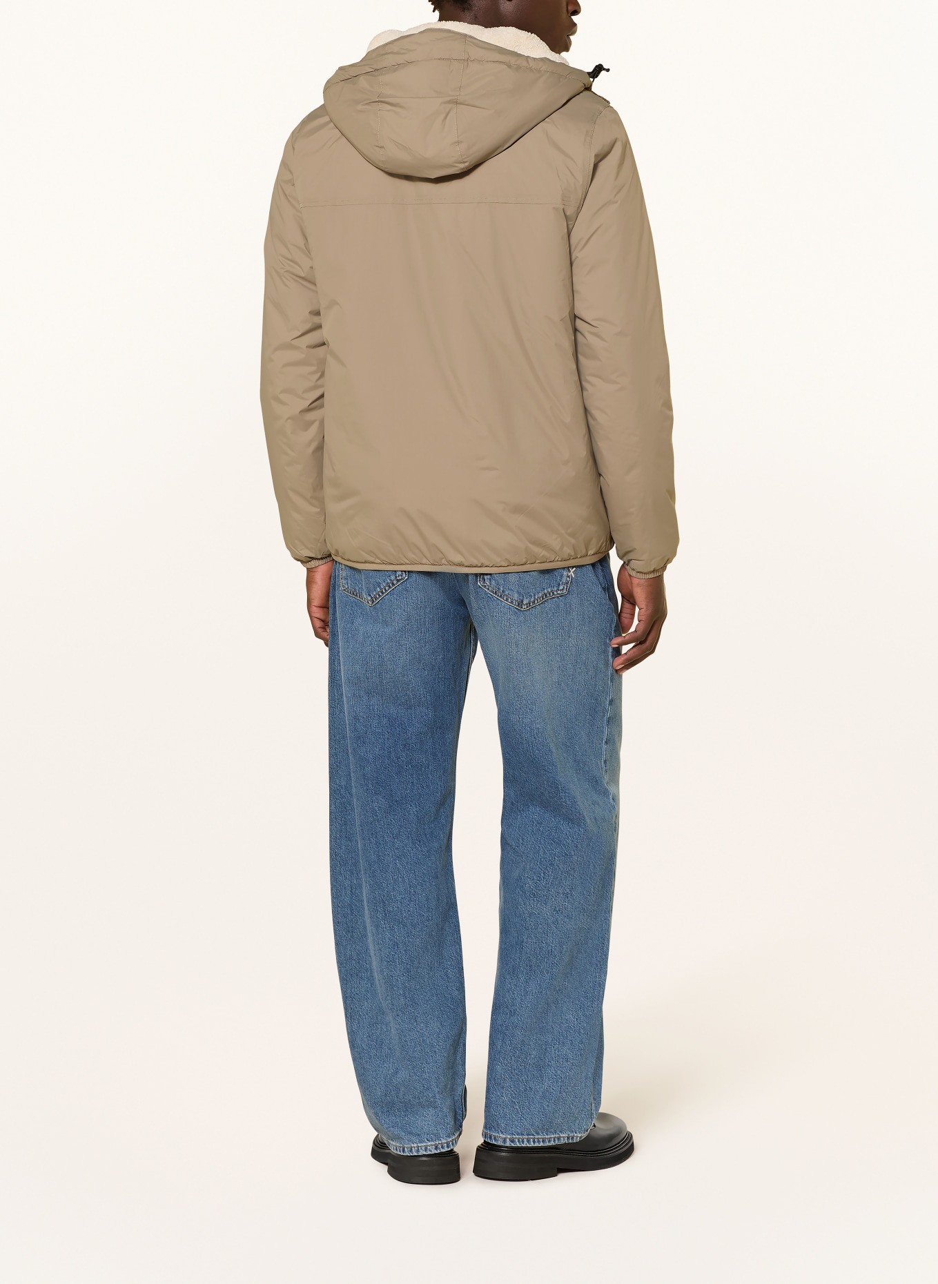 K-WAY Jacke LE VRAI 4.0 CLAUDE ORSETTO: HELLBRAUN / ECRU