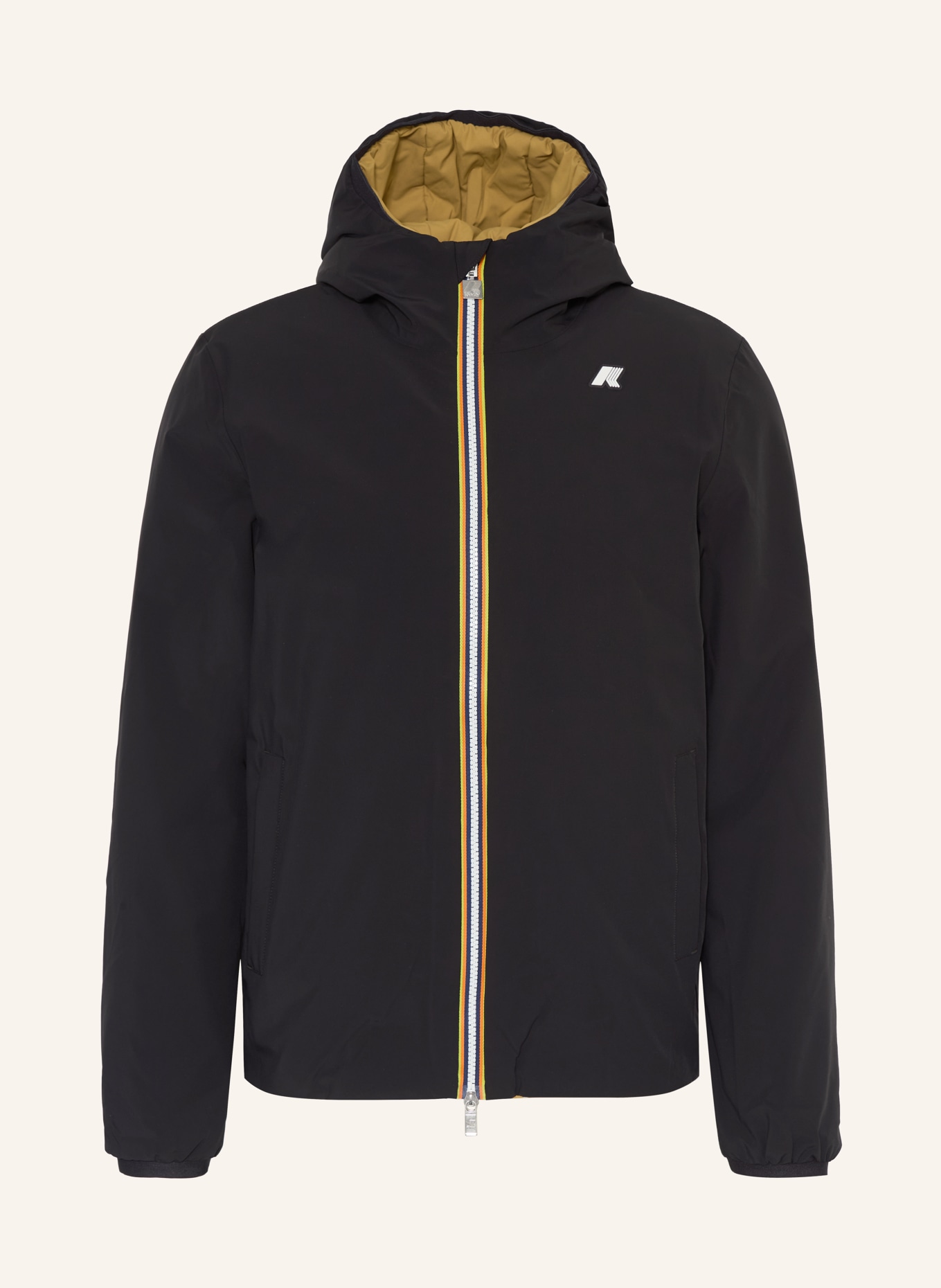 K-WAY Jacke JACK ST: SCHWARZ / CAMEL