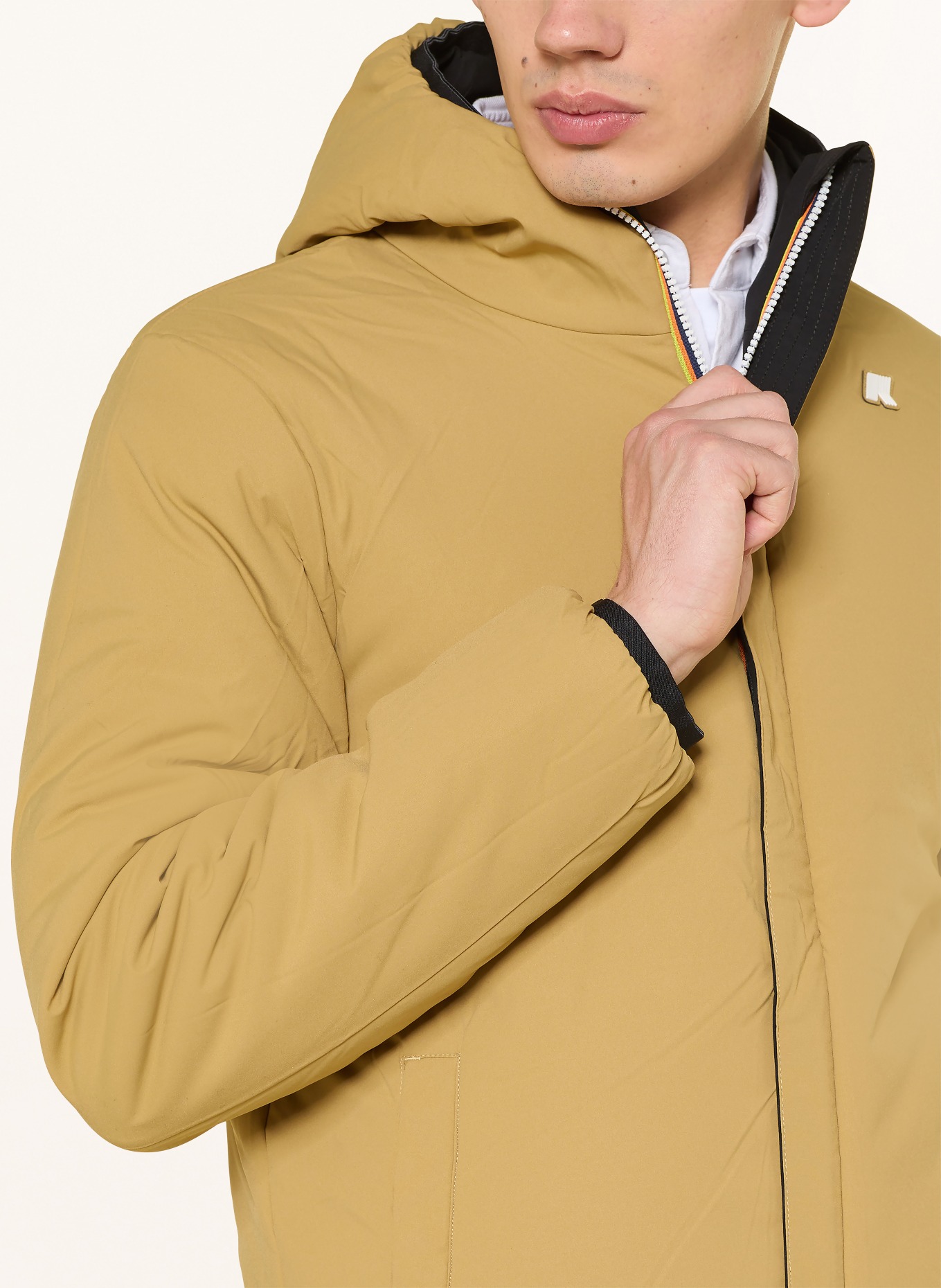 K-WAY Jacke JACK ST: SCHWARZ / CAMEL