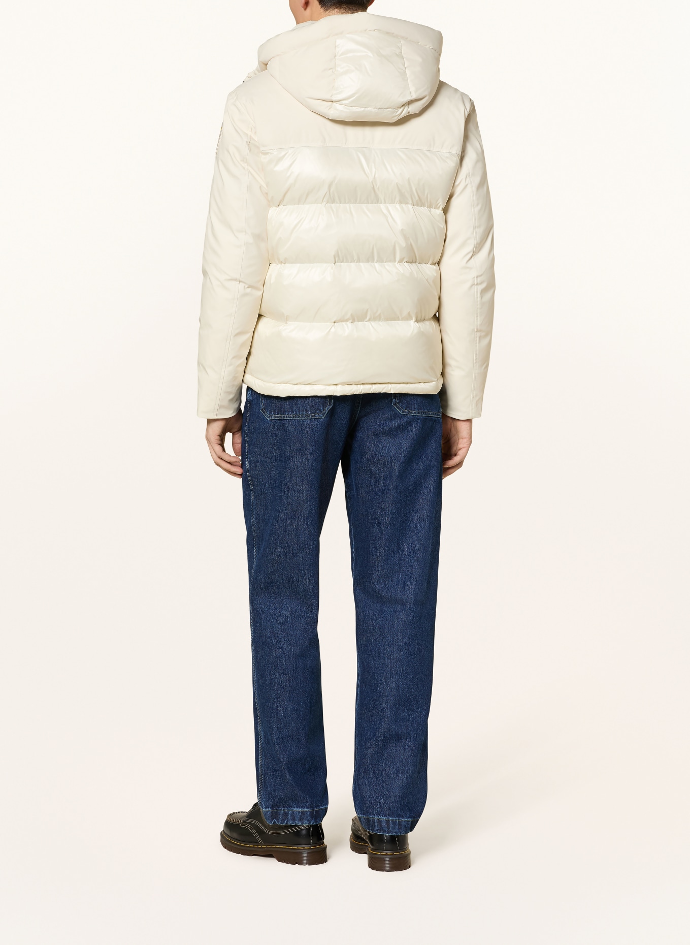 Blauer Daunenjacke BROOK: CREME