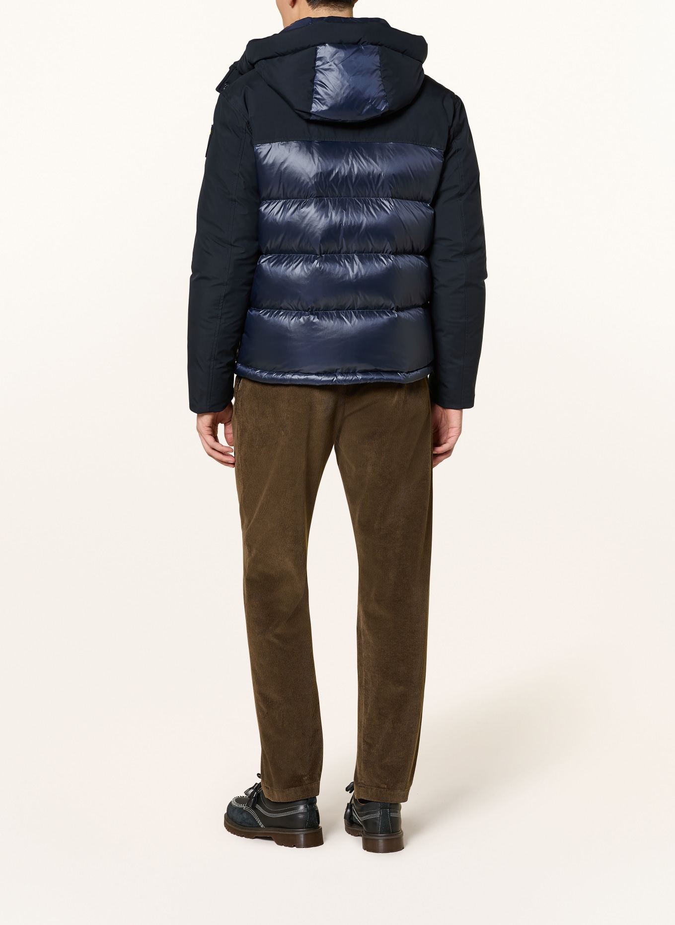 Blauer Daunenjacke BROOK: DUNKELBLAU