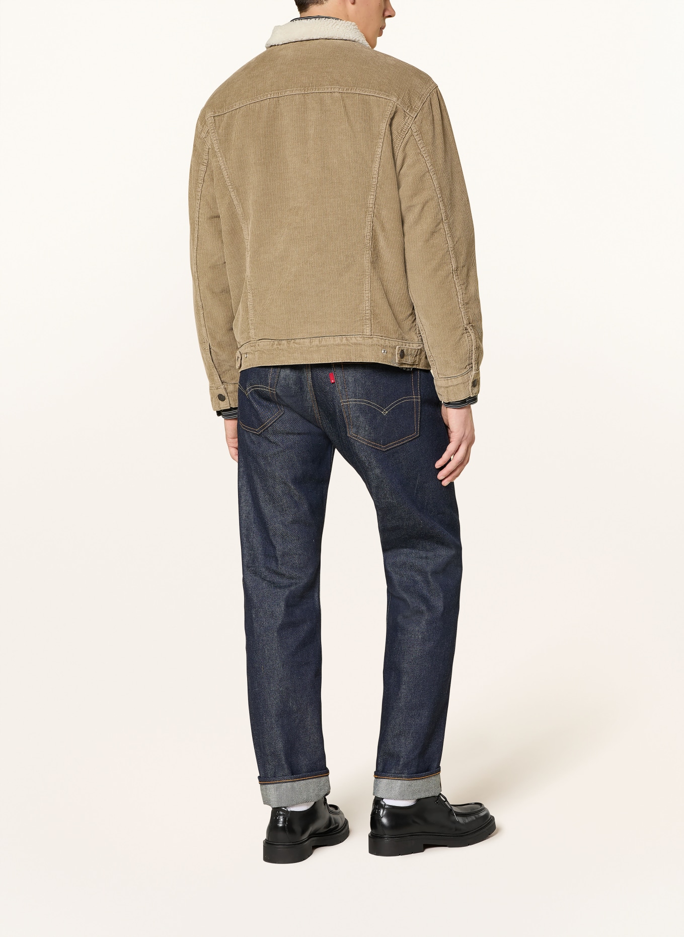 Levi's® Cordjacke mit Teddyfell: KHAKI / ECRU