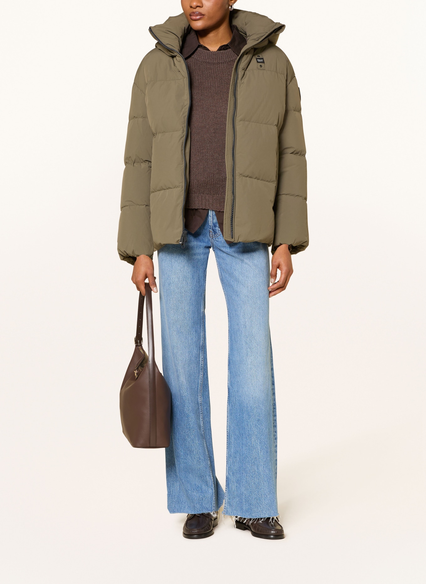 Blauer Daunenjacke NAPIER: GRÜN