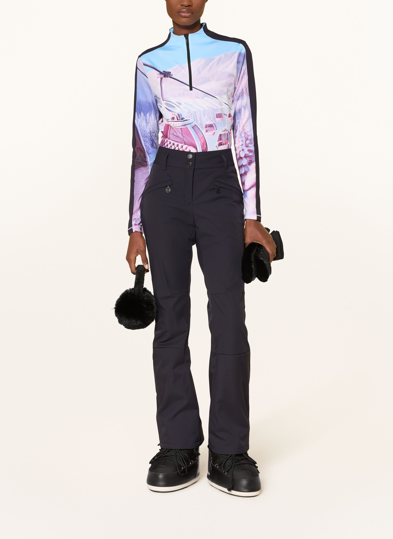 SPORTALM Midlayer: DUNKELBLAU / HELLLILA / HELLBLAU