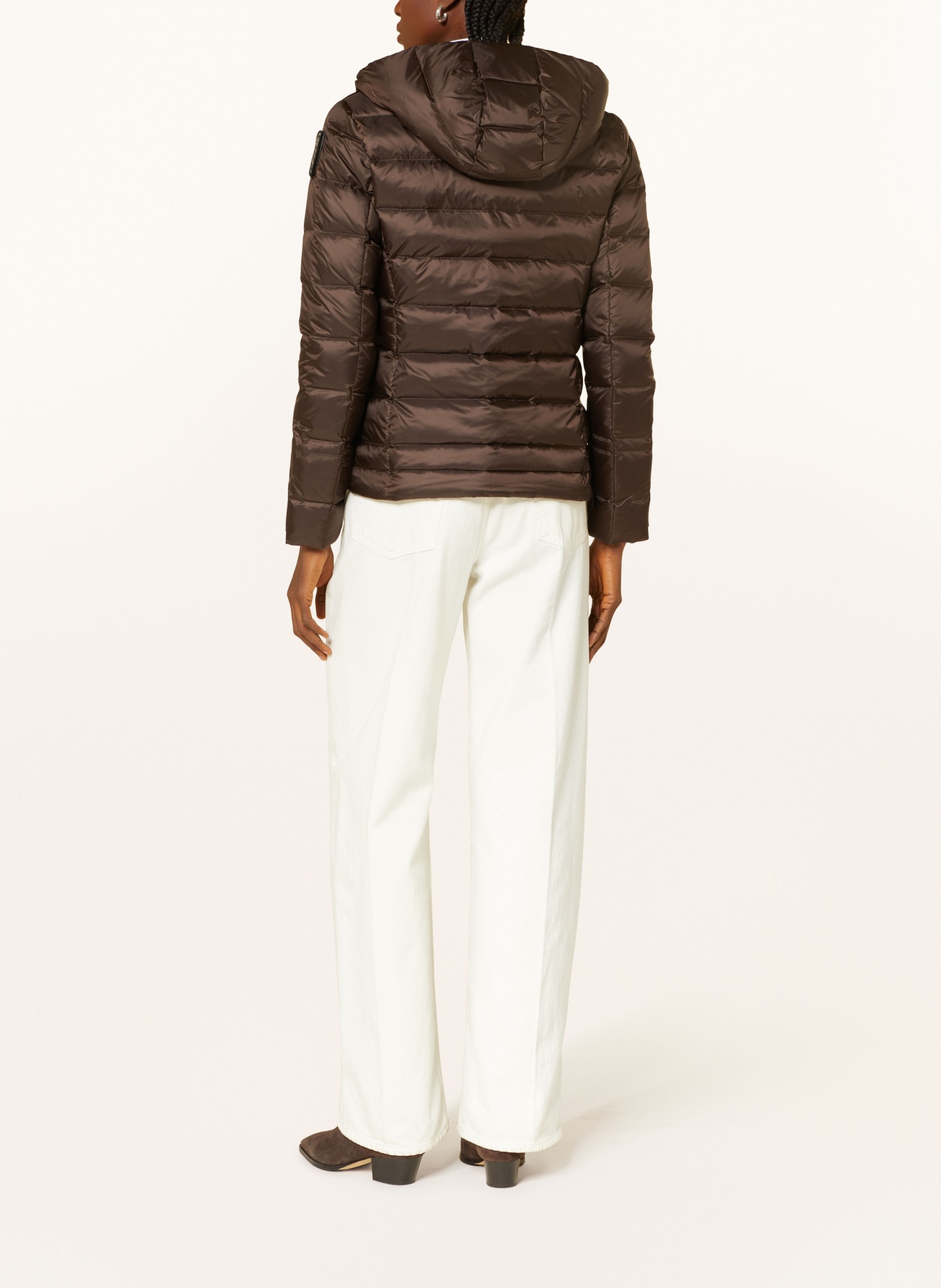 Blauer Daunenjacke: DUNKELBRAUN