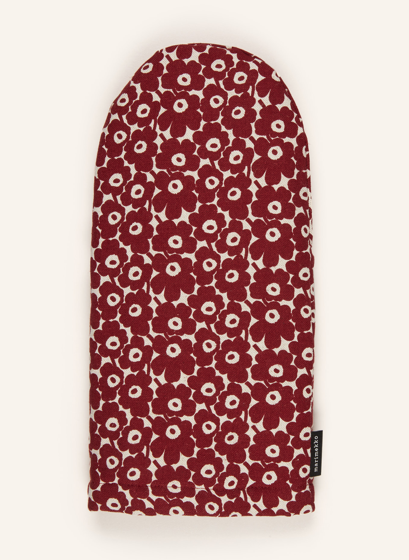 marimekko Ofenhandschuh PIKKUINEN UNIKKO: DUNKELROT / WEISS