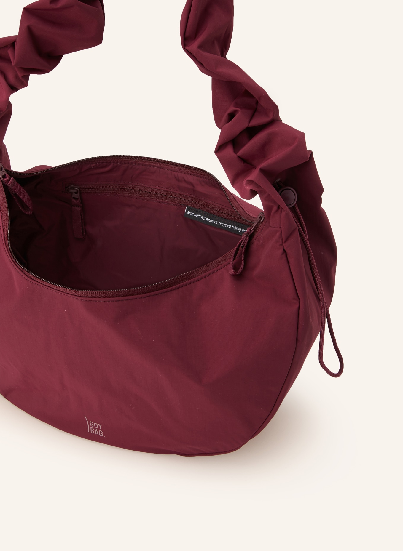 GOT BAG Kabelka přes rameno MOON BAG: TMAVĚ ČERVENÁ