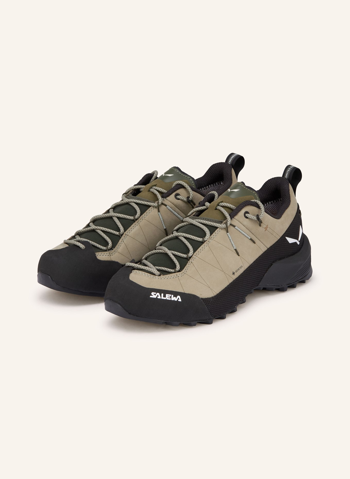 SALEWA Wanderschuhe WILDFIRE LEATHER 2 GTX: OLIV / WEISS / SCHWARZ