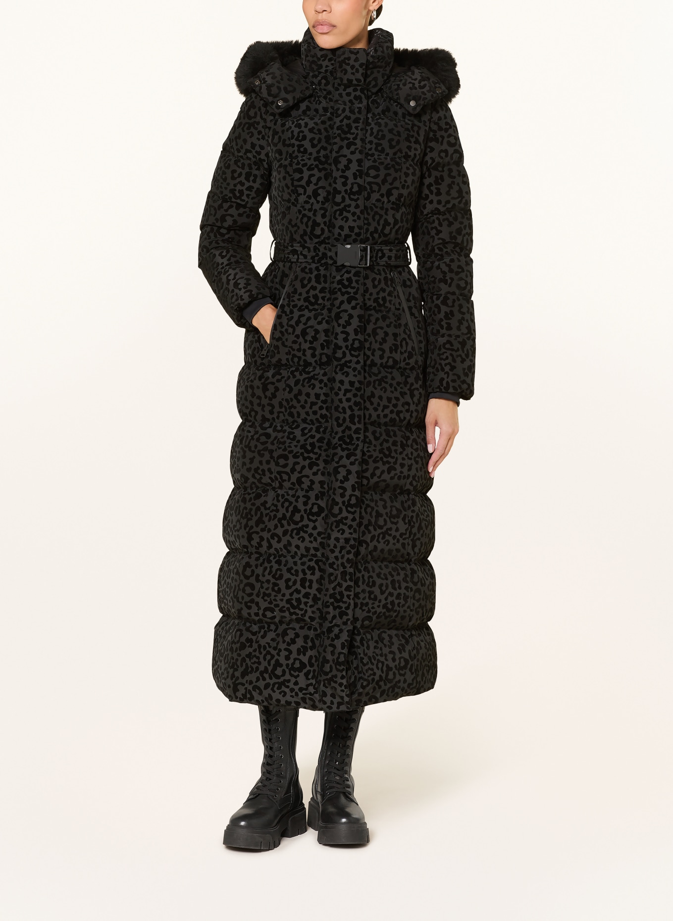 Mackage Daunenmantel mit abnehmbarer Kapuze: SCHWARZ