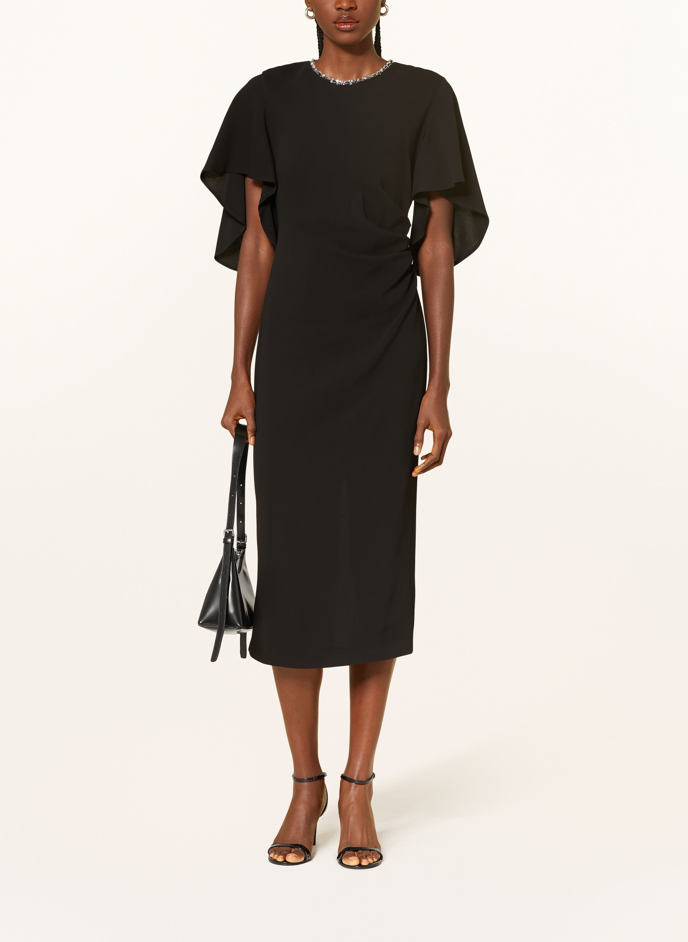 PINKO Etuikleid: SCHWARZ / SILBER