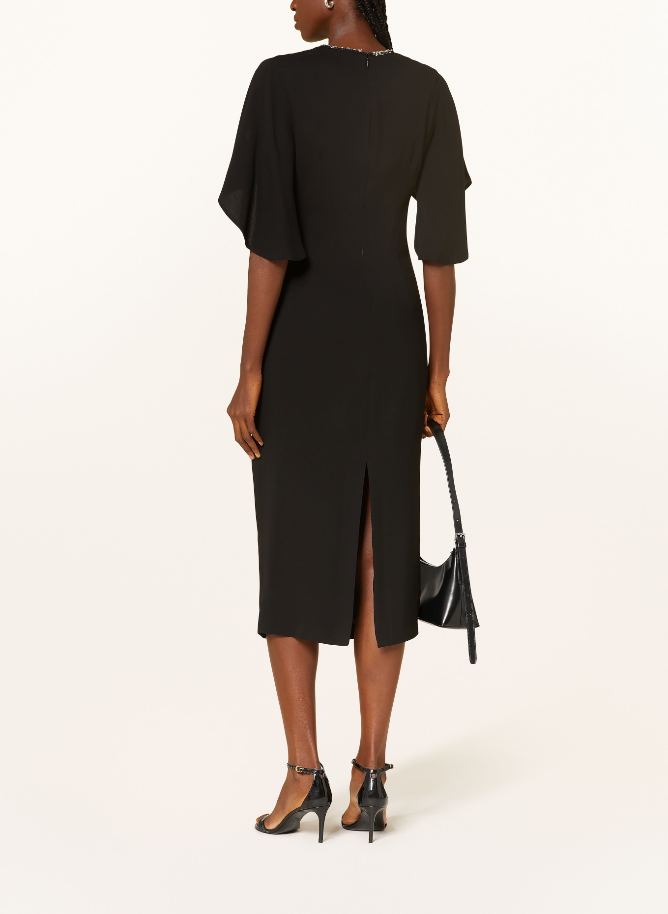 PINKO Etuikleid: SCHWARZ / SILBER