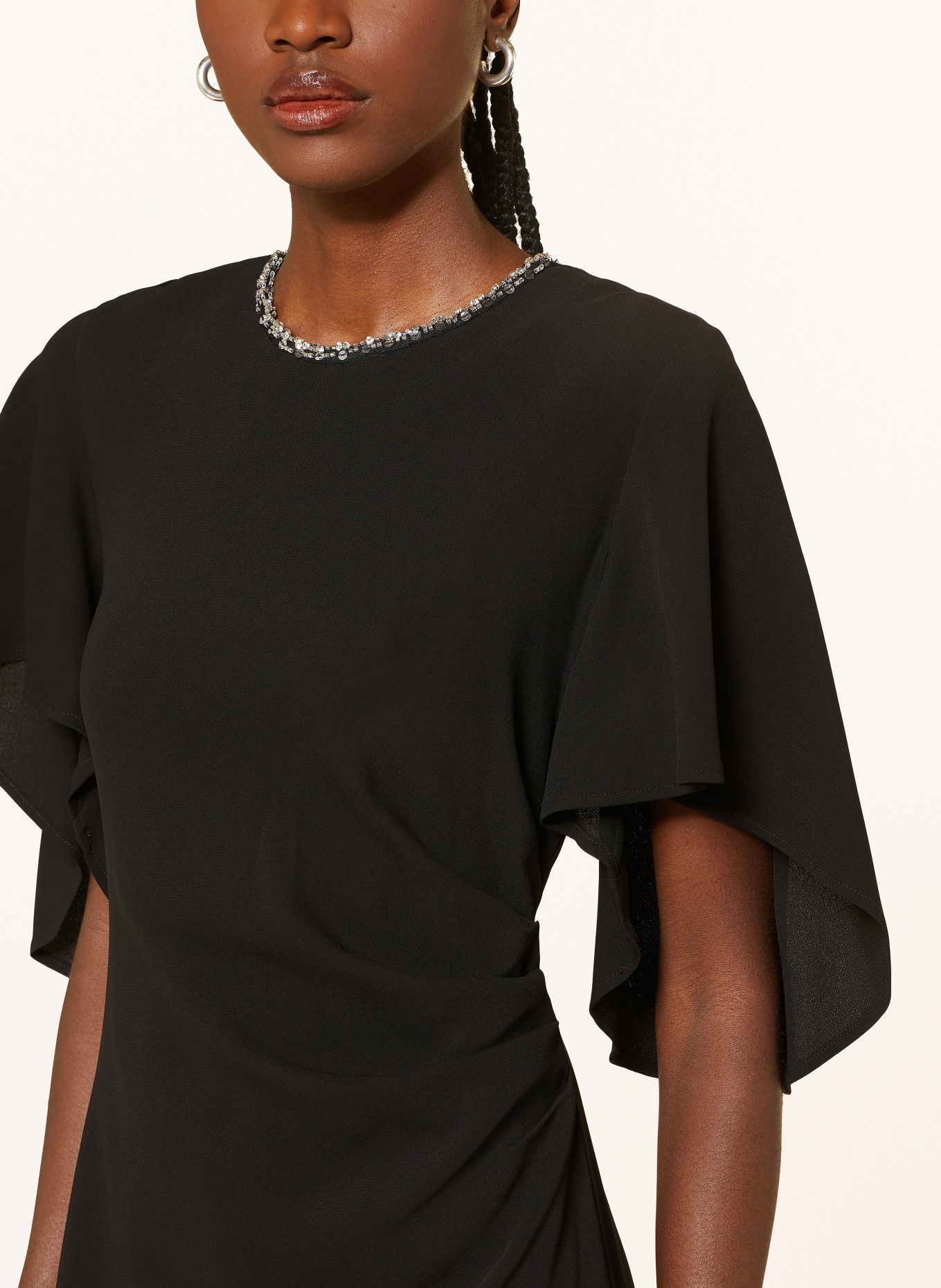 PINKO Etuikleid: SCHWARZ / SILBER