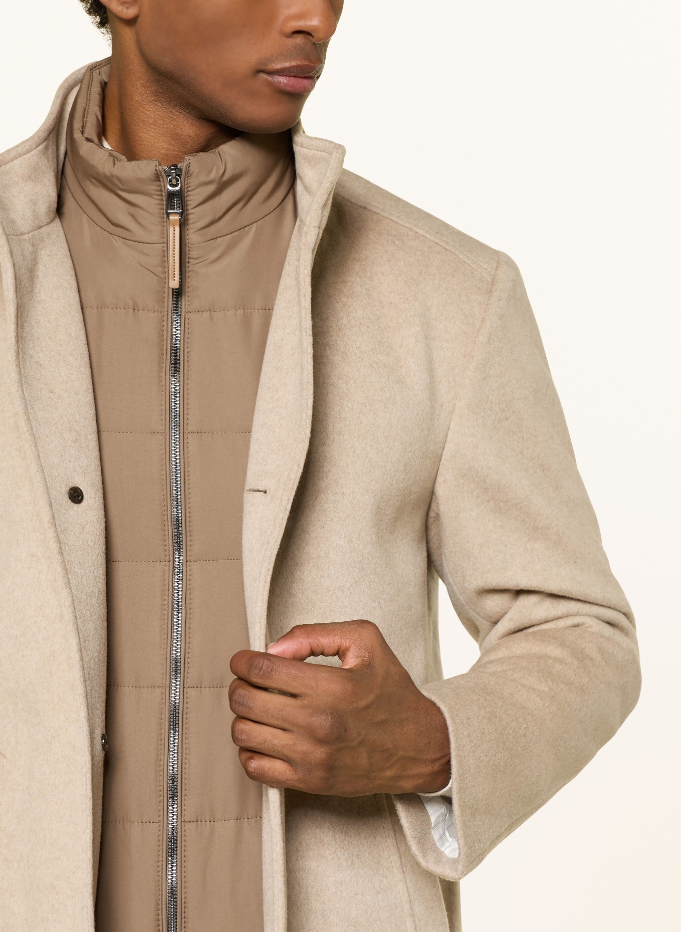 JOOP! Wollmantel: BEIGE