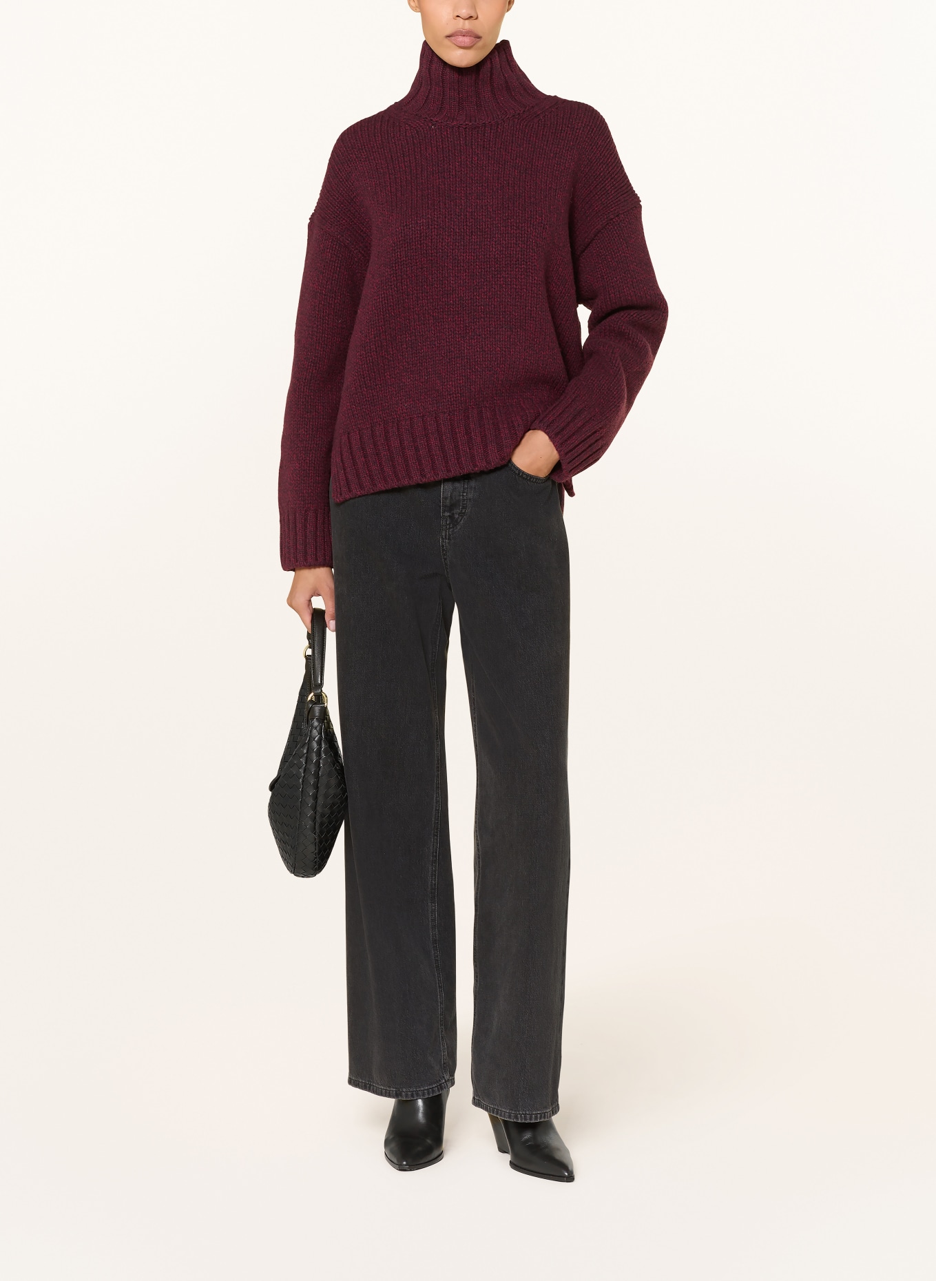 CLOSED Pullover: FUCHSIA / DUNKELROT