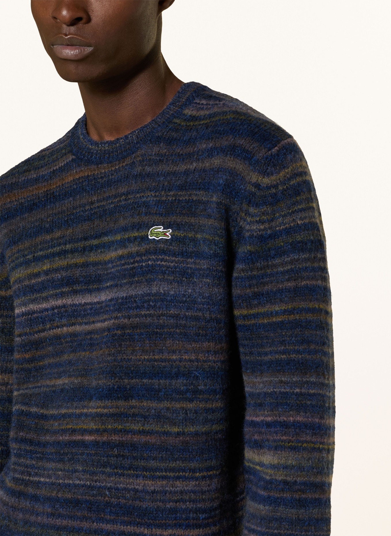 LACOSTE Pullover: DUNKELBLAU / BRAUN / GRÜN