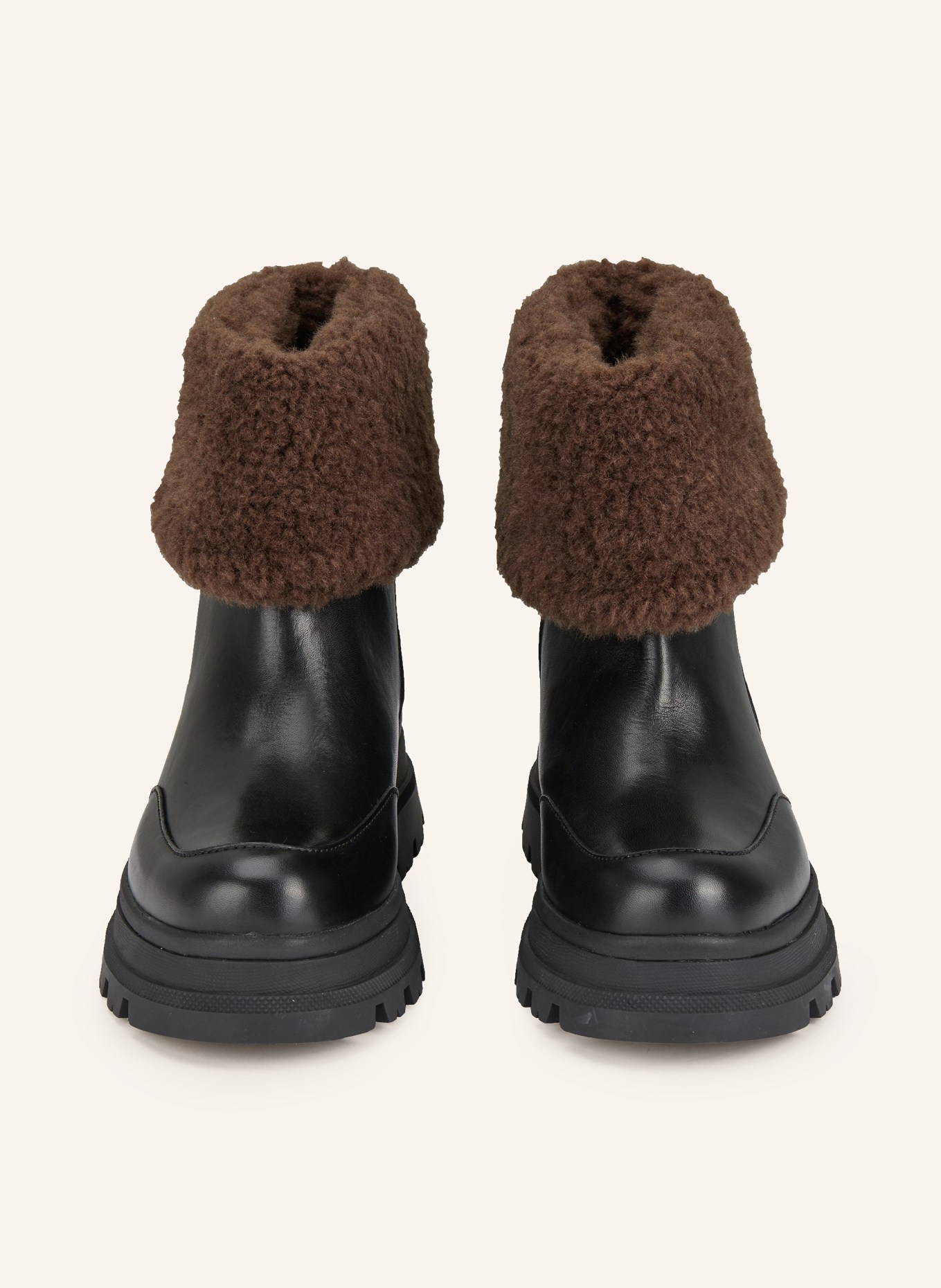 BOSS Boots FOSTER BOOTIE: SCHWARZ / DUNKELBRAUN