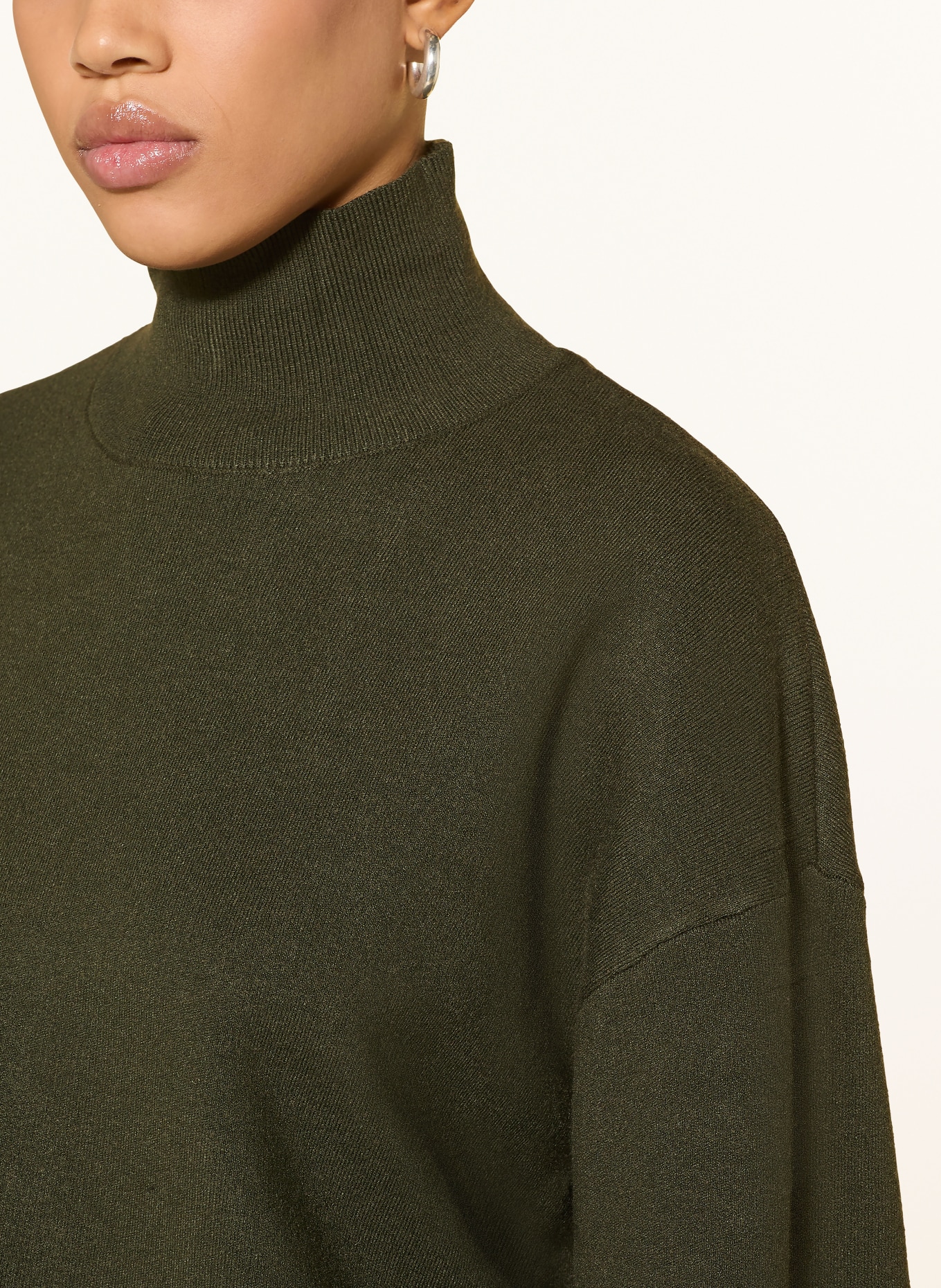 MSCH COPENHAGEN Rollkragenpullover MSCHMERCY: DUNKELGRÜN