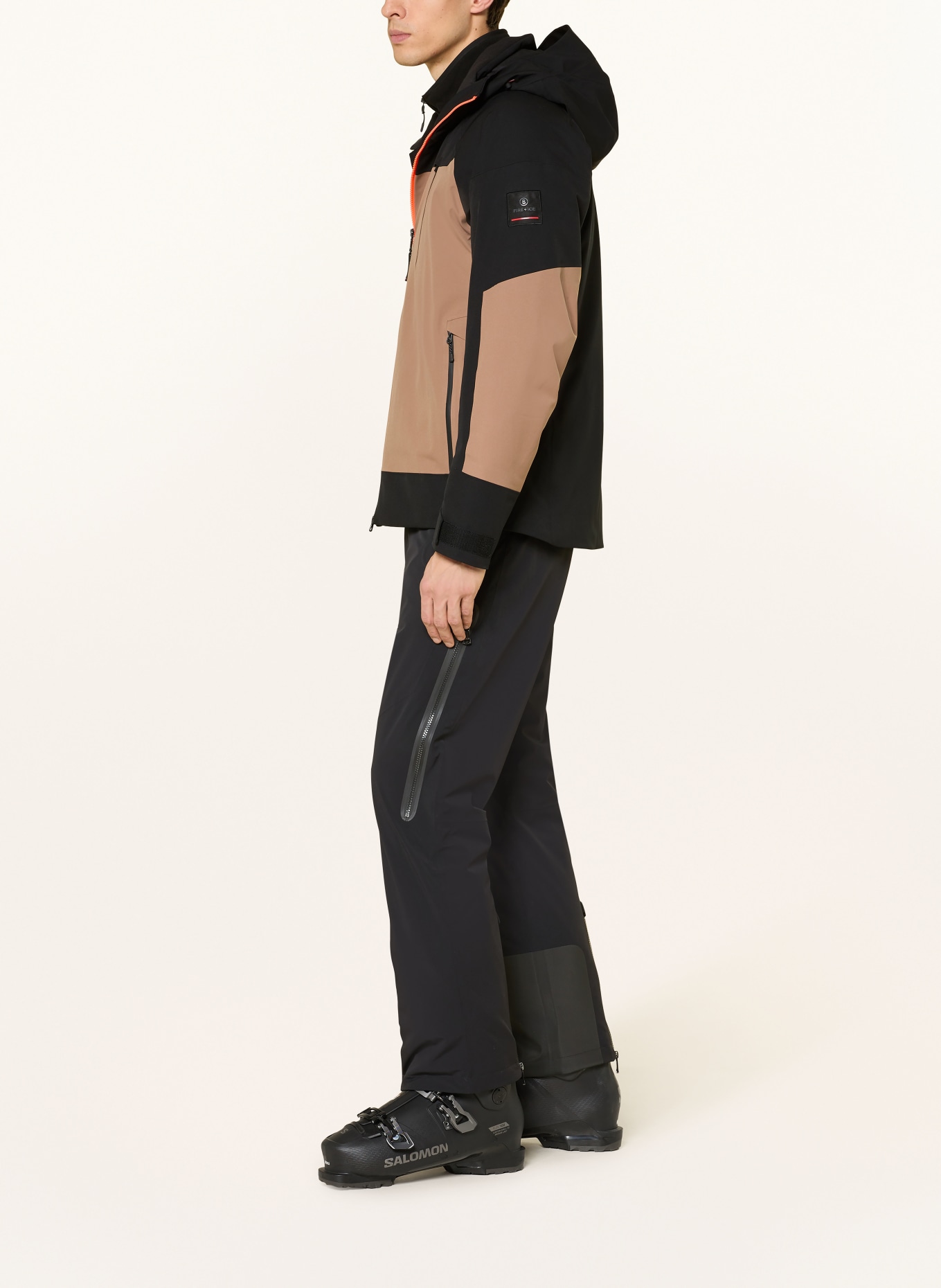 FIRE+ICE Skijacke TAJO-T: CAMEL / SCHWARZ