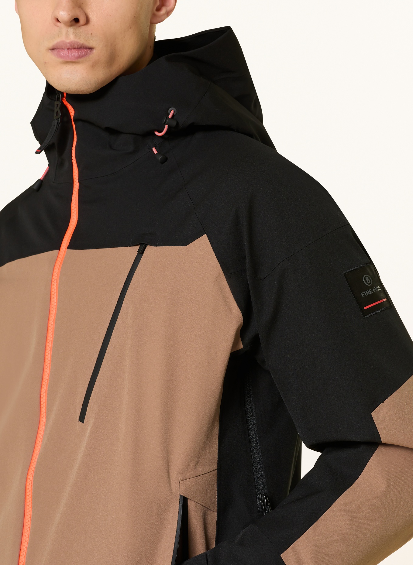 FIRE+ICE Skijacke TAJO-T: CAMEL / SCHWARZ
