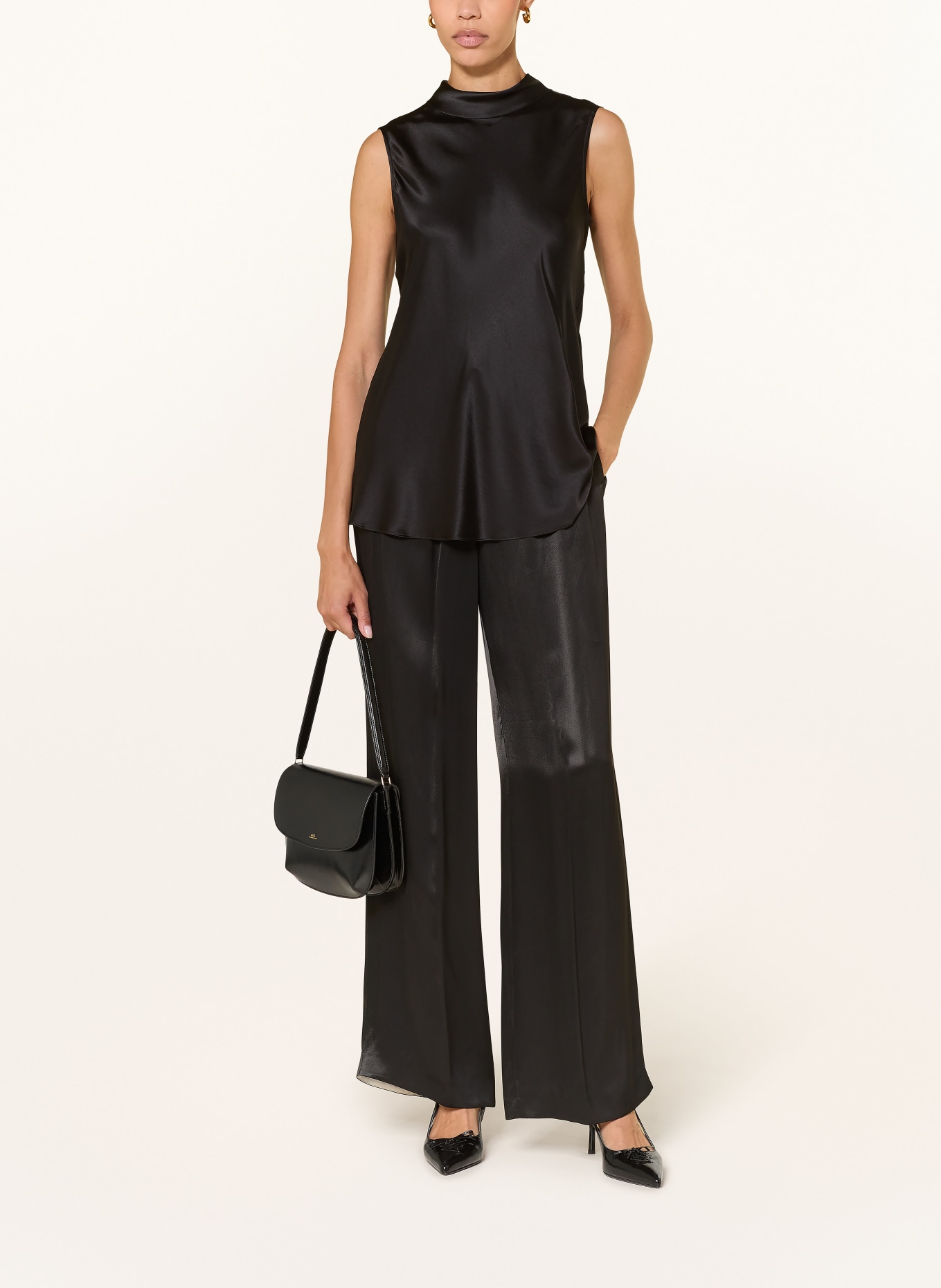 ANTONELLI firenze Blusentop VIN BRULE aus Seide: SCHWARZ