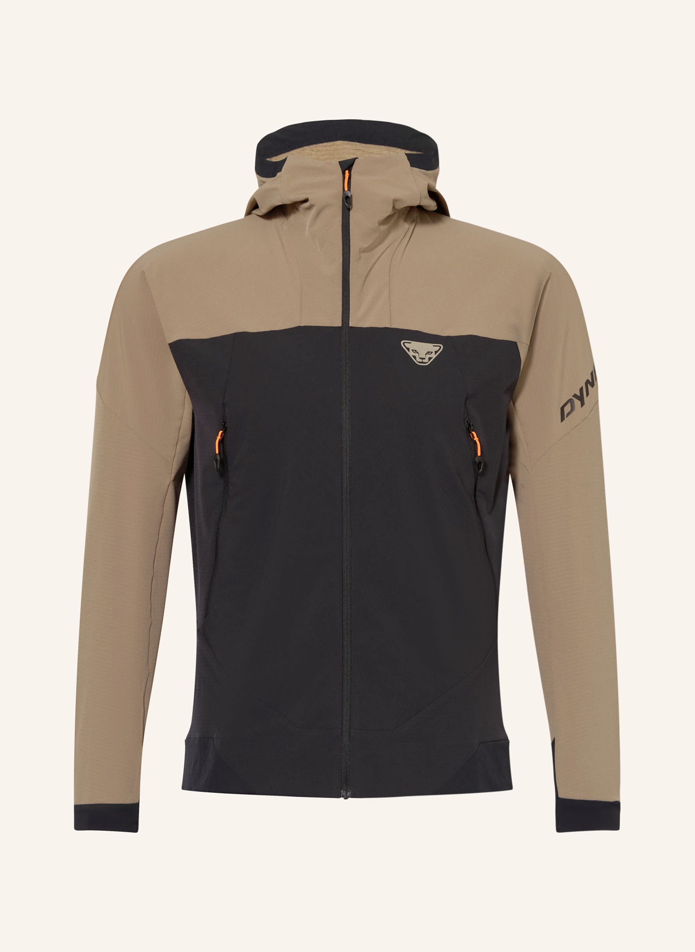 DYNAFIT Jacke RIDGE THERMAL: SCHWARZ / TAUPE
