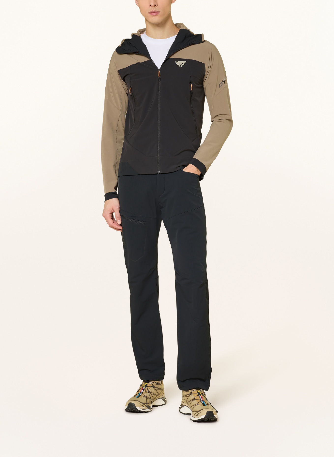 DYNAFIT Jacke RIDGE THERMAL: SCHWARZ / TAUPE