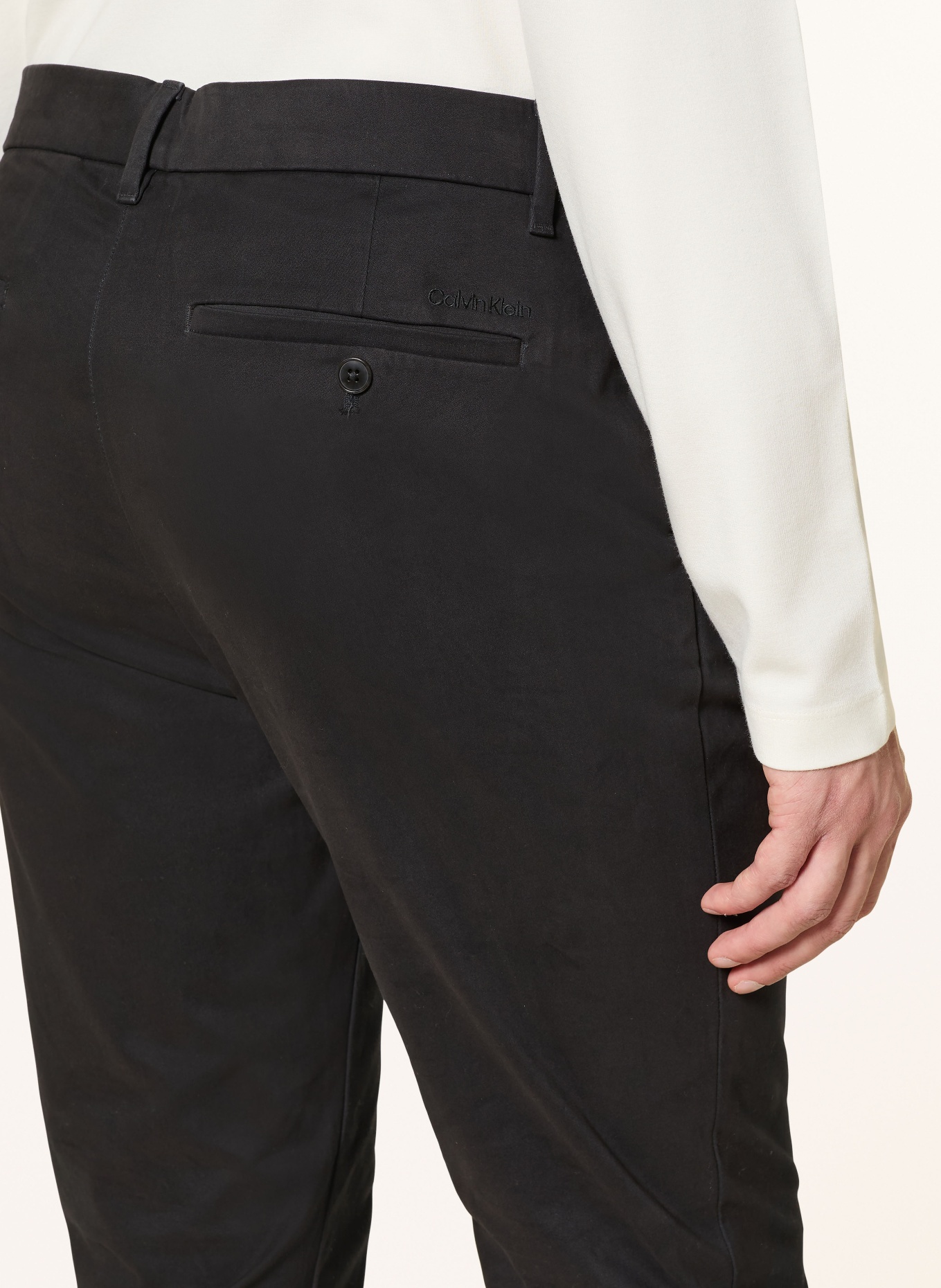 Calvin Klein Chino Slim Tapered Fit: SCHWARZ